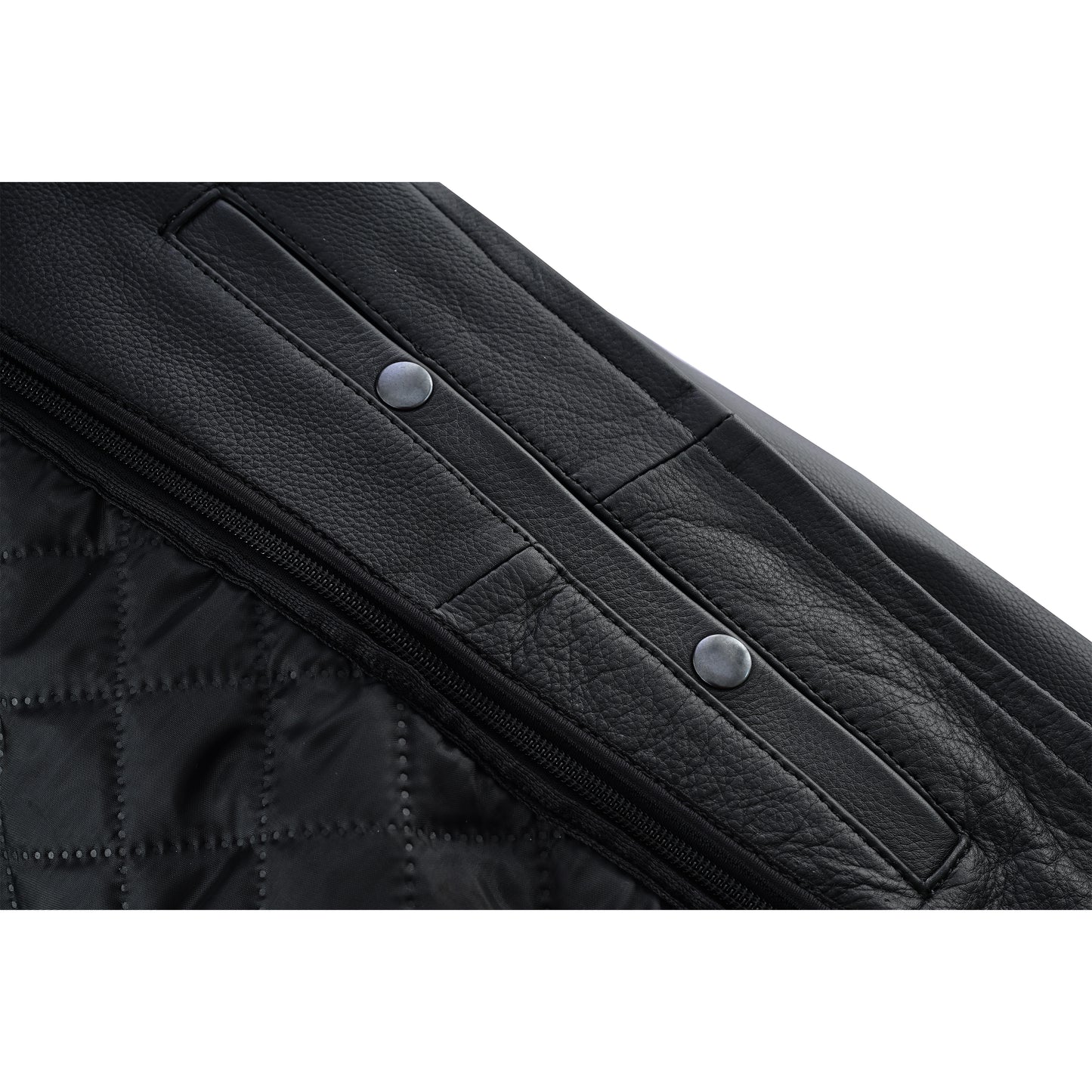 Overlord – Men’s CE-Approved Motorcycle Leather Jacket – Full Grain Cowhide, Removable Armor, Concealed Carry Pockets, Classic Biker Style with Thermal Liner Jacket Black