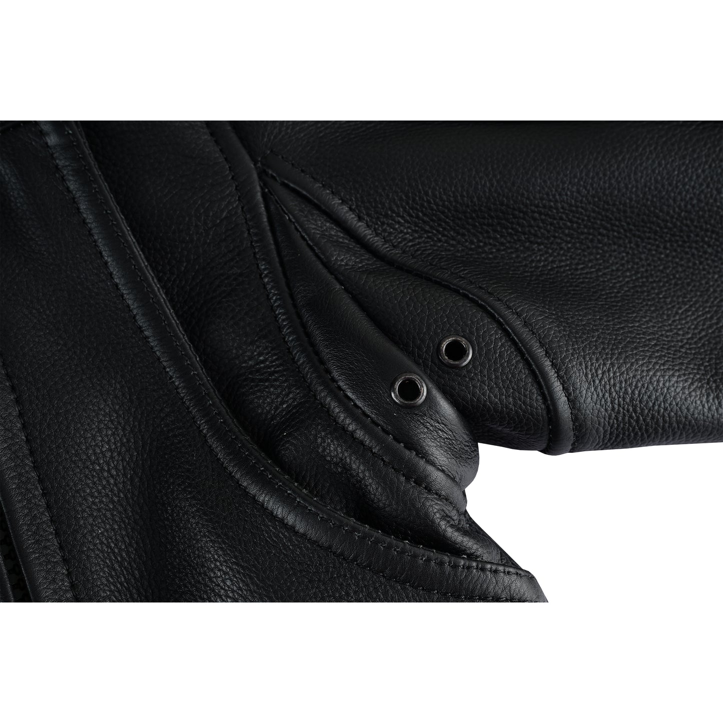 Overlord – Men’s CE-Approved Motorcycle Leather Jacket – Full Grain Cowhide, Removable Armor, Concealed Carry Pockets, Classic Biker Style with Thermal Liner Jacket Black