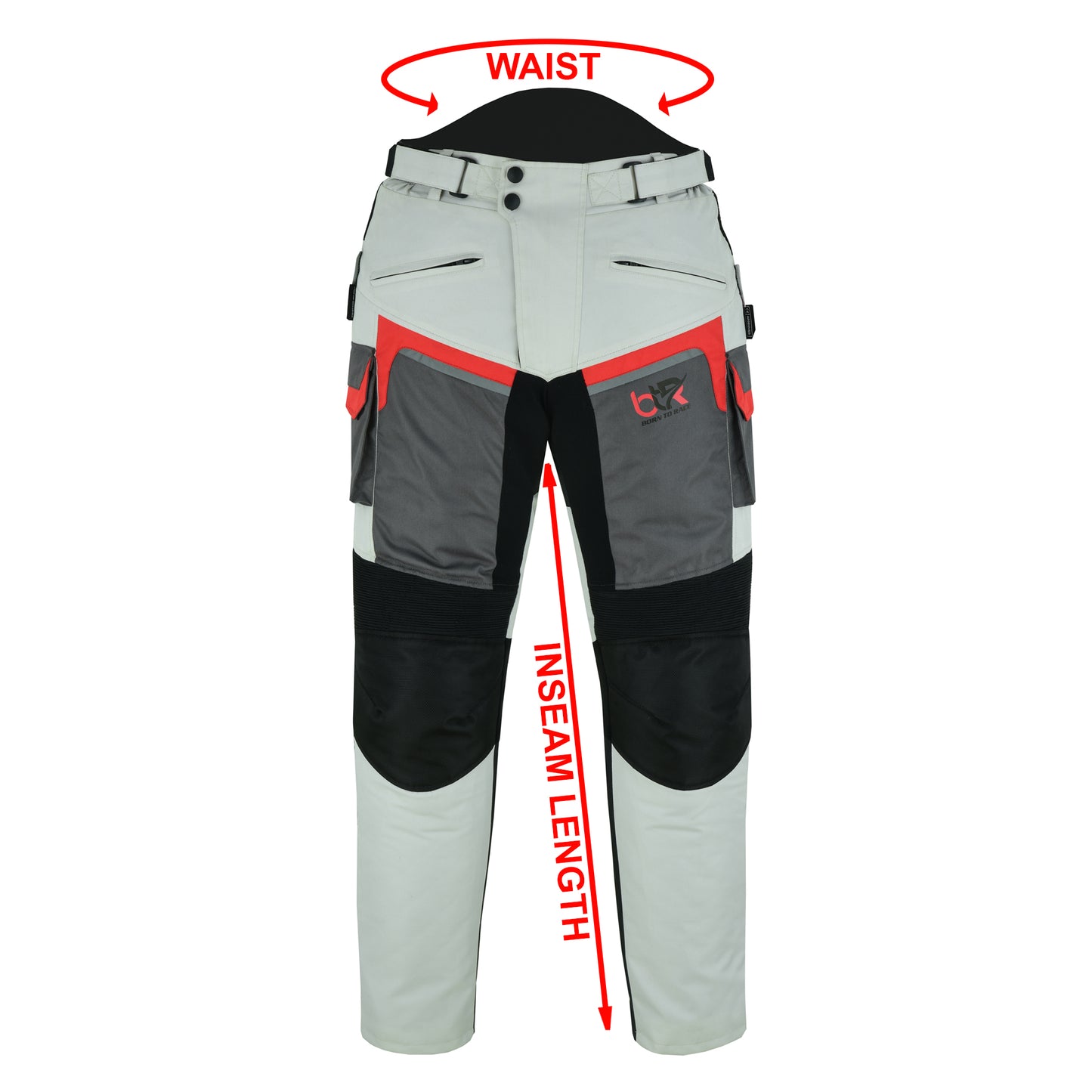 Men’s Motorcycle Waterproof Textile Cordura Trousers CE Approved Protection Riding Motorbike Trouser Pants
