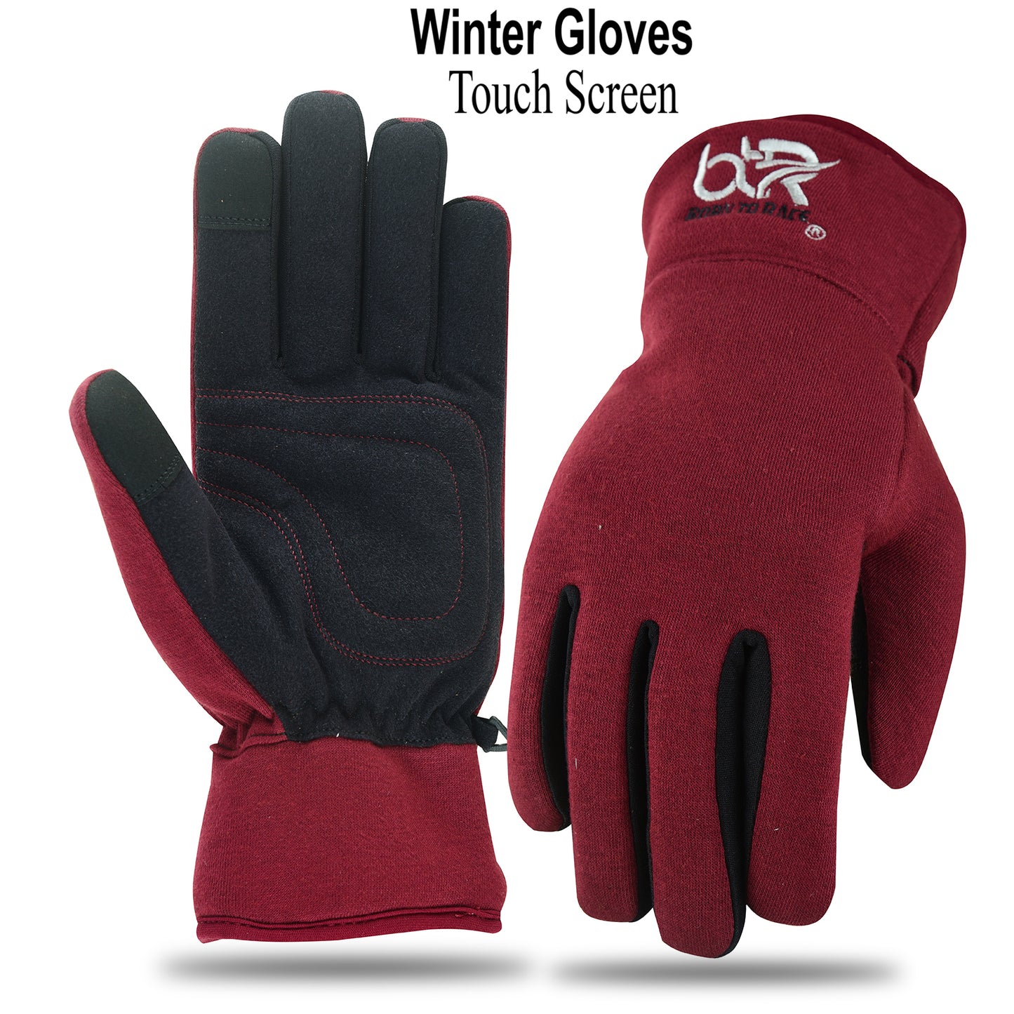 Winter Cycling Gloves for Men and Women | Waterproof Fleece Gloves with Touch Screen Technology | Ideal for Running, Driving, Hiking, and Outdoor Sports | Warm Full-Finger Gloves with Non-Slip Grip