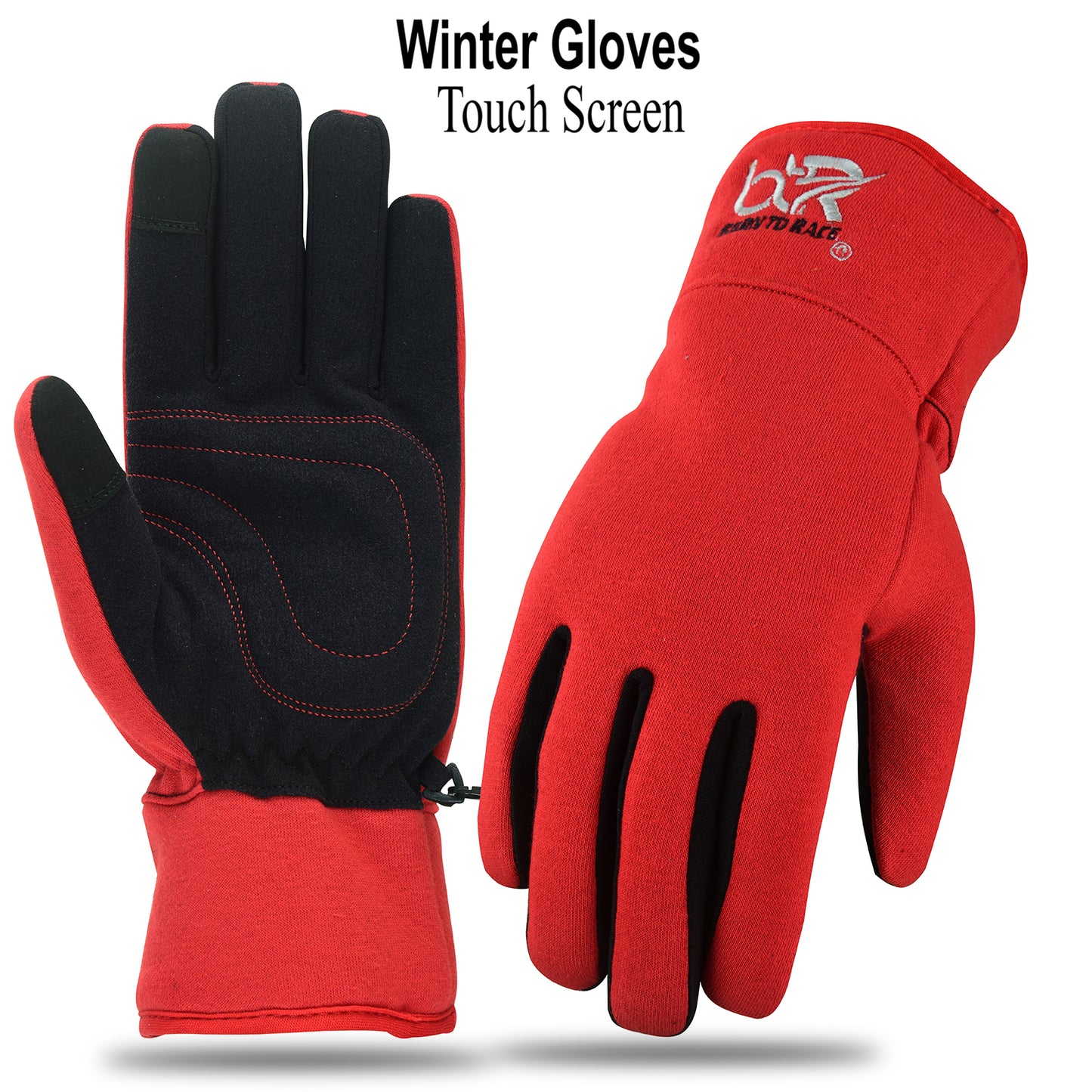 Winter Cycling Gloves for Men and Women | Waterproof Fleece Gloves with Touch Screen Technology | Ideal for Running, Driving, Hiking, and Outdoor Sports | Warm Full-Finger Gloves with Non-Slip Grip