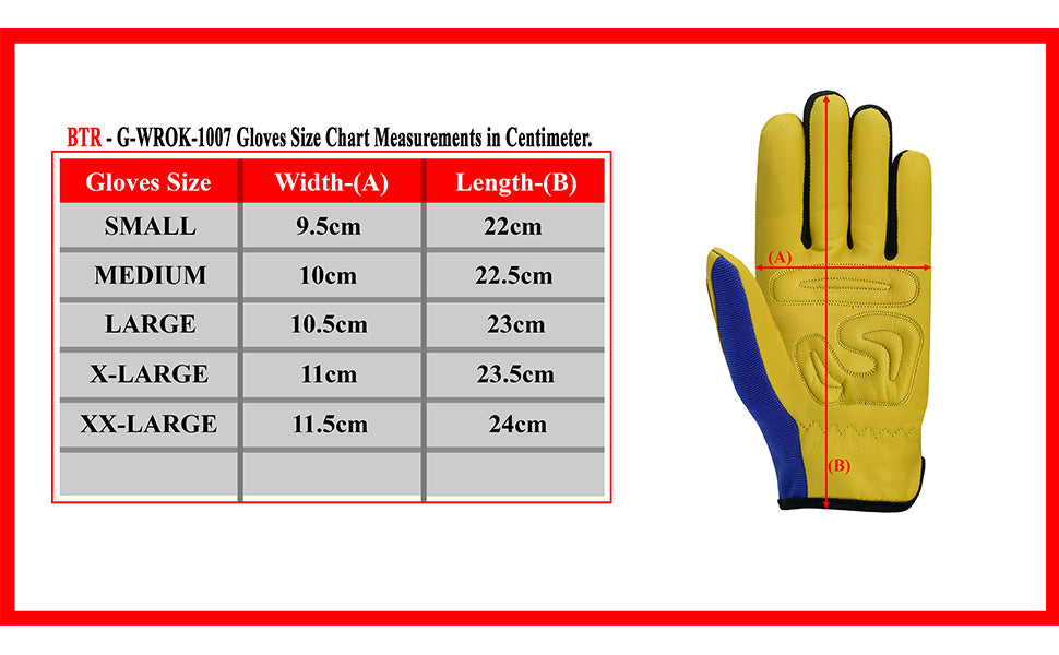 Safety Work Gloves Heavy Duty Genuine Goat Leather Gloves