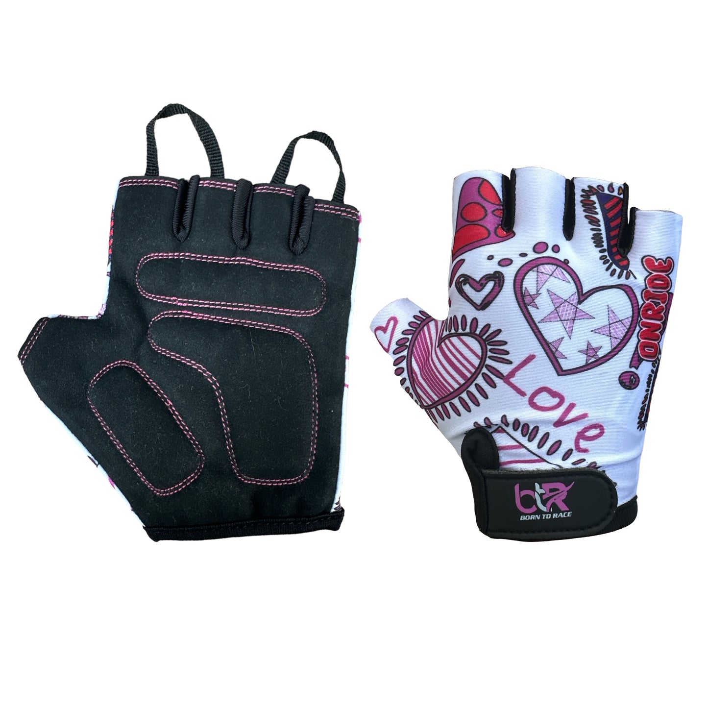 Kids Gloves For Cycling - Toddler Gloves With Enhanced Grip, Safety Padding for Kids Bike Adventures, Breathable and Durable Design New For Boys & Girls, Ages 3-12, Easy to Wear