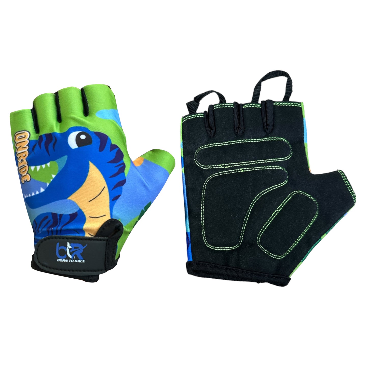 Kids Gloves For Cycling - Toddler Gloves With Enhanced Grip, Safety Padding for Kids Bike Adventures, Breathable and Durable Design New For Boys & Girls, Ages 3-12, Easy to Wear