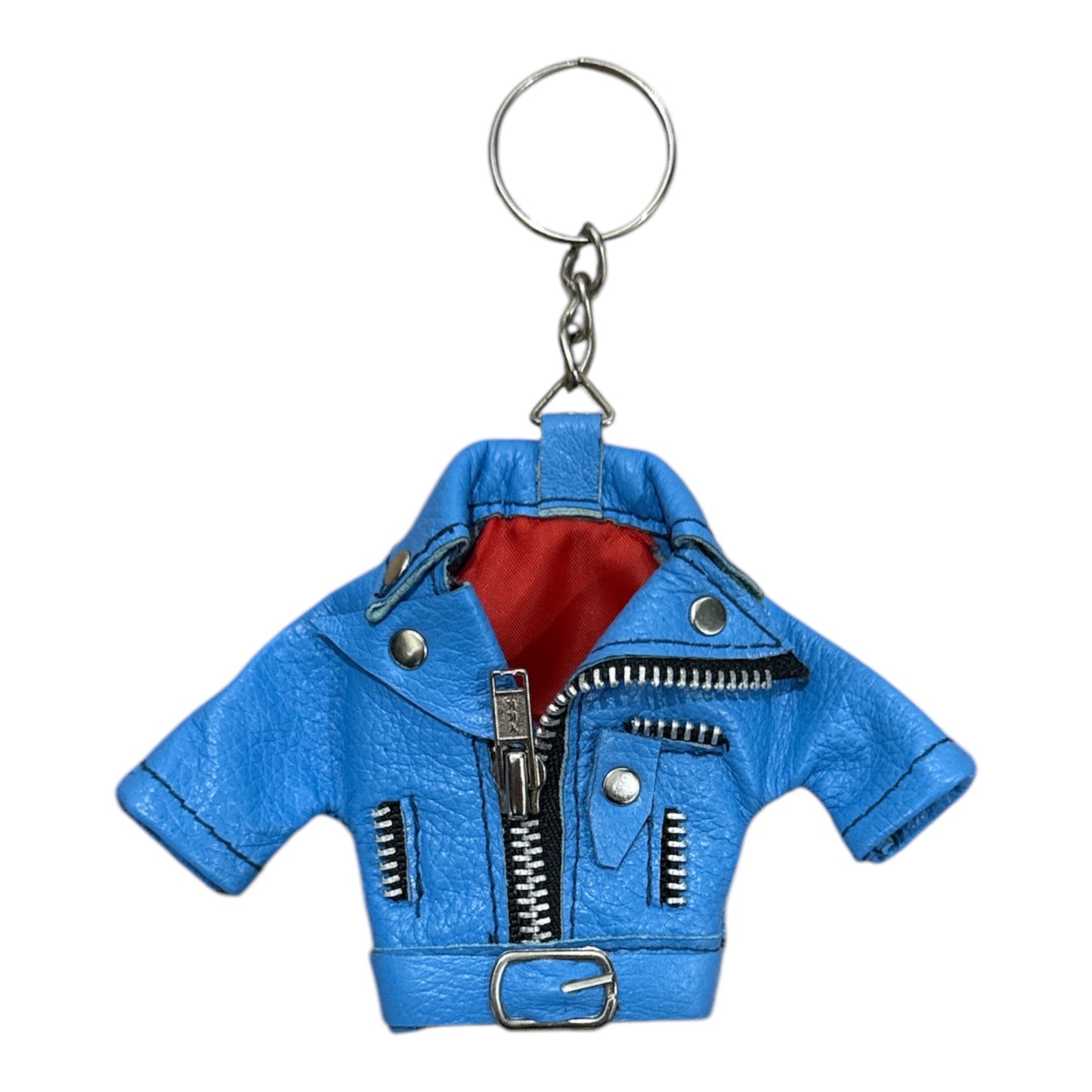 Leather Jacket Keychain with Lining | Cool Keychain Gift for Bikers & Fashion Lovers | Stylish Key Holder for Men, Women, Car, Bags | Unique Leather Accessory