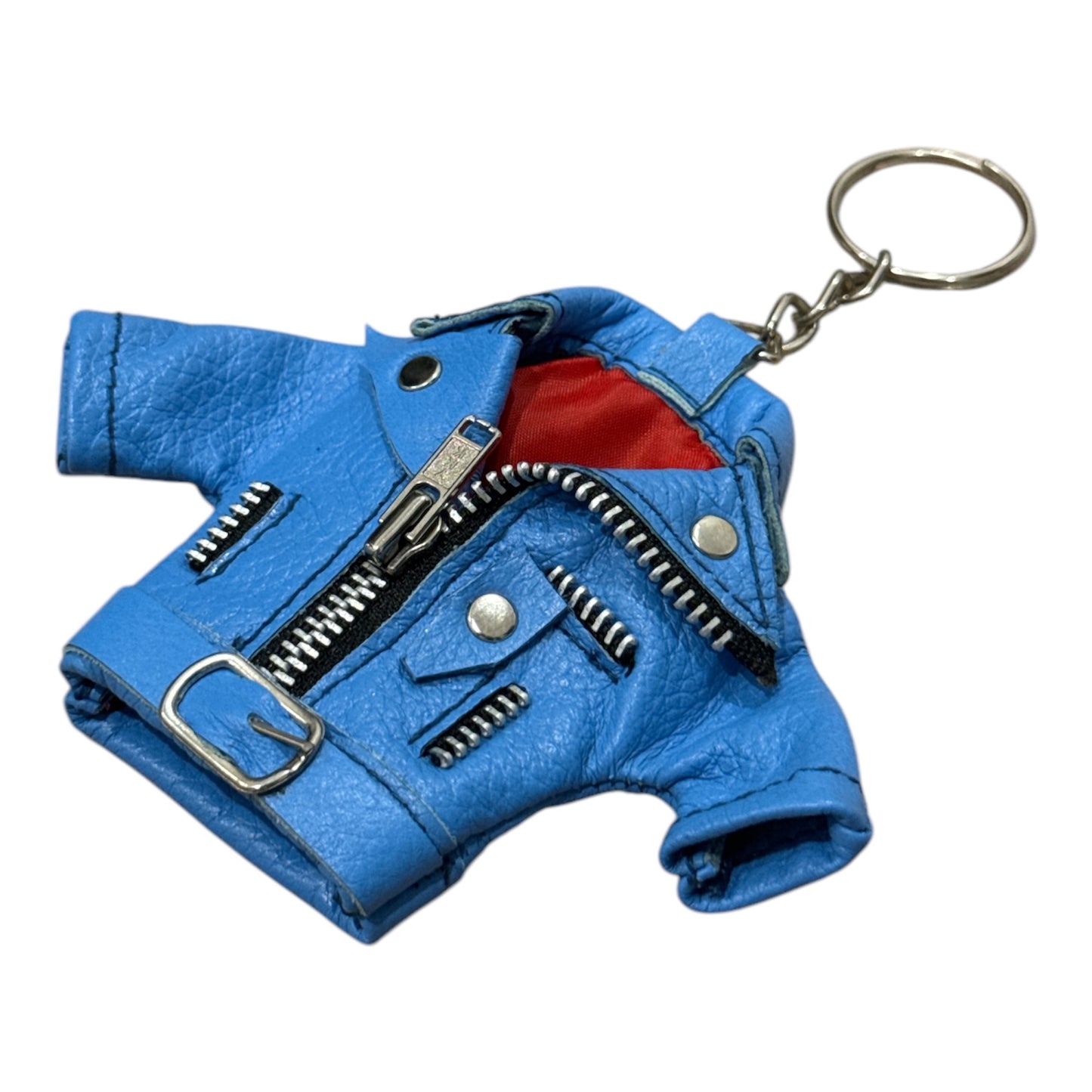 Leather Jacket Keychain with Lining | Cool Keychain Gift for Bikers & Fashion Lovers | Stylish Key Holder for Men, Women, Car, Bags | Unique Leather Accessory