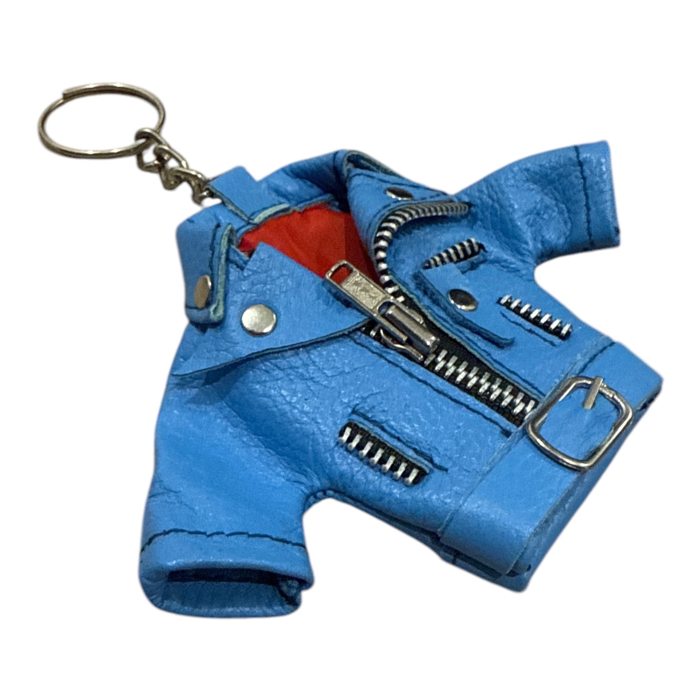 Leather Jacket Keychain with Lining | Cool Keychain Gift for Bikers & Fashion Lovers | Stylish Key Holder for Men, Women, Car, Bags | Unique Leather Accessory