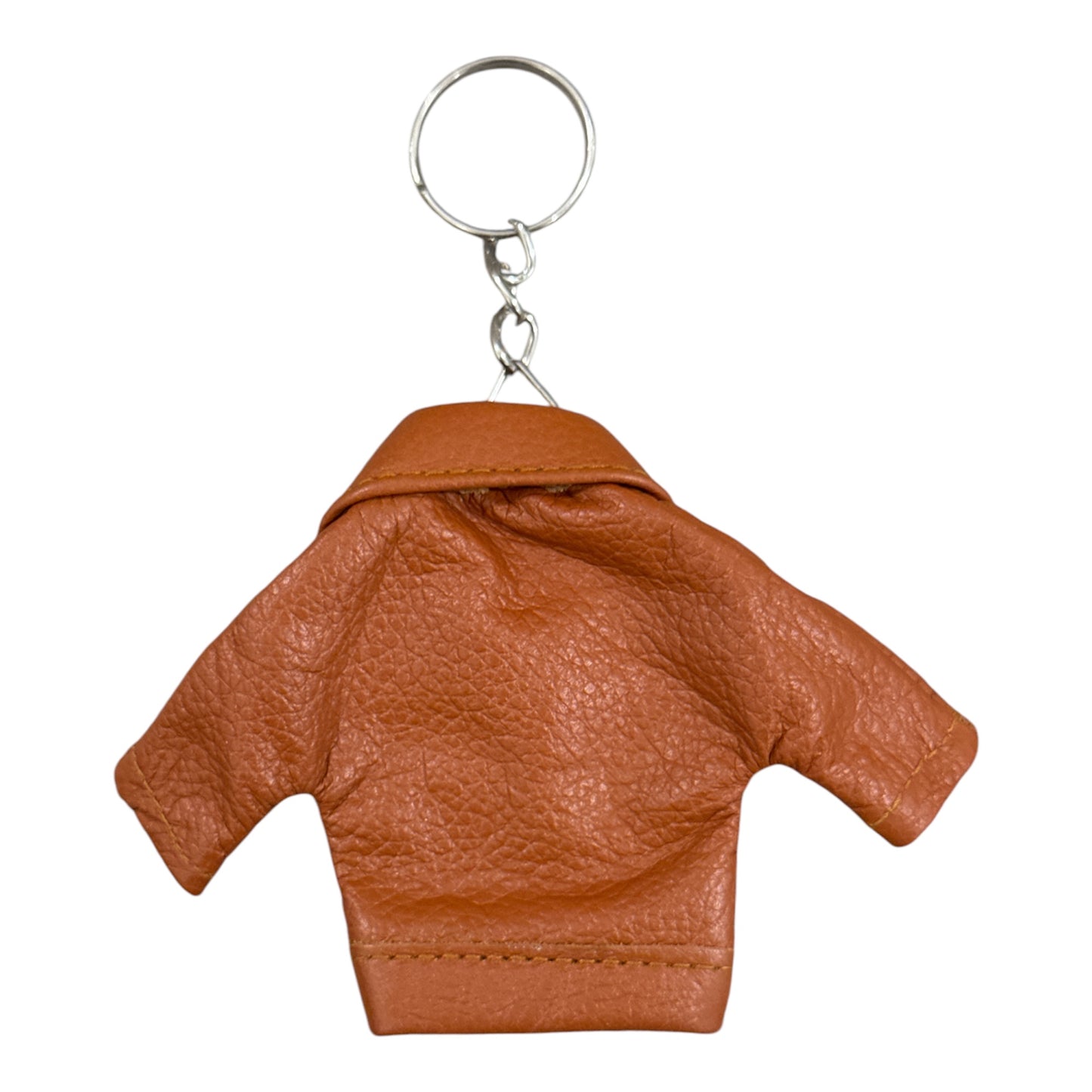 Leather Jacket Keychain with Lining | Cool Keychain Gift for Bikers & Fashion Lovers | Stylish Key Holder for Men, Women, Car, Bags | Unique Leather Accessory