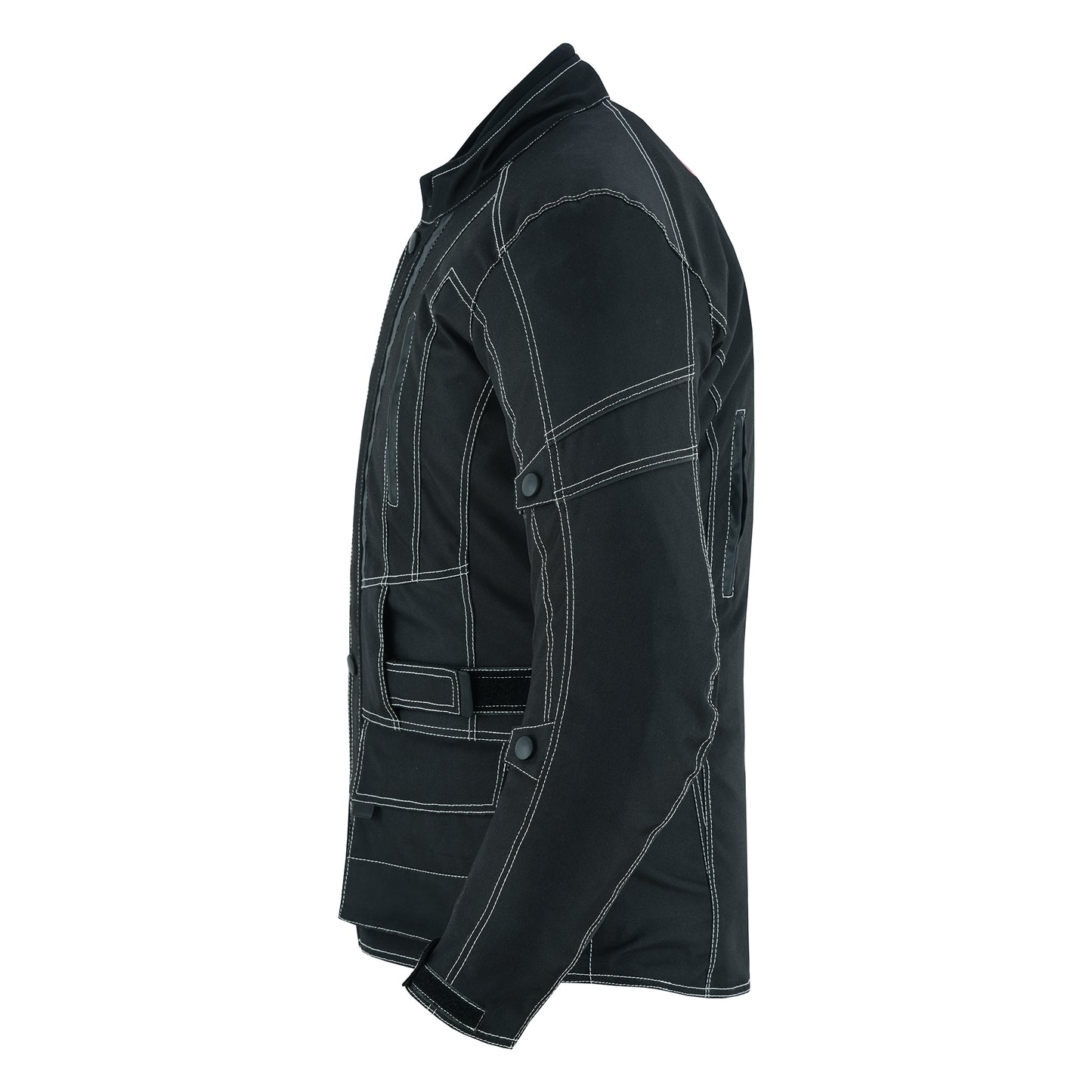 Men's Motorcycle Cordura Jacket – All-Weather 600D Textile with CE-Approved Armor, Waterproof, Windproof, and Thermal Lining, 3/4-Length Adventure Riding Jacket