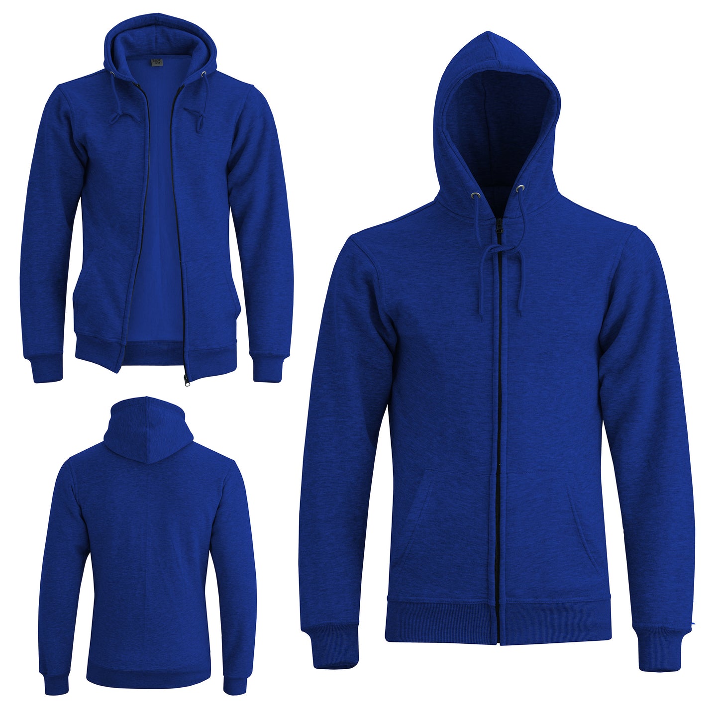 Men's Winter Fleece Hoodie - Warm Zipper Sweatshirt, Long Sleeve Hooded Jacket with Pockets, Cozy Casual Zipper