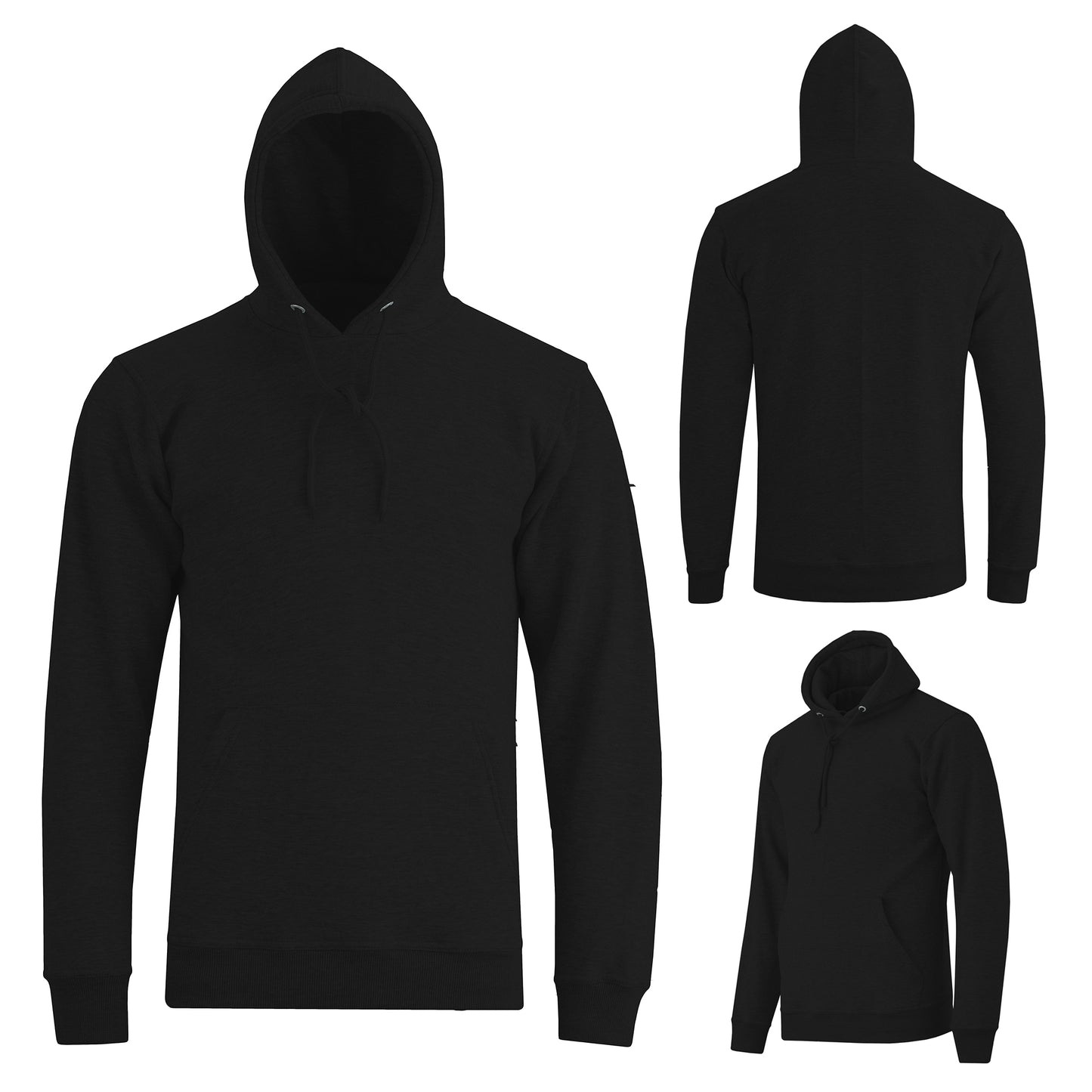 Men's Winter Fleece Hoodie - Warm Zipper Sweatshirt, Long Sleeve Hooded Jacket with Pockets, Cozy Casual Pullover