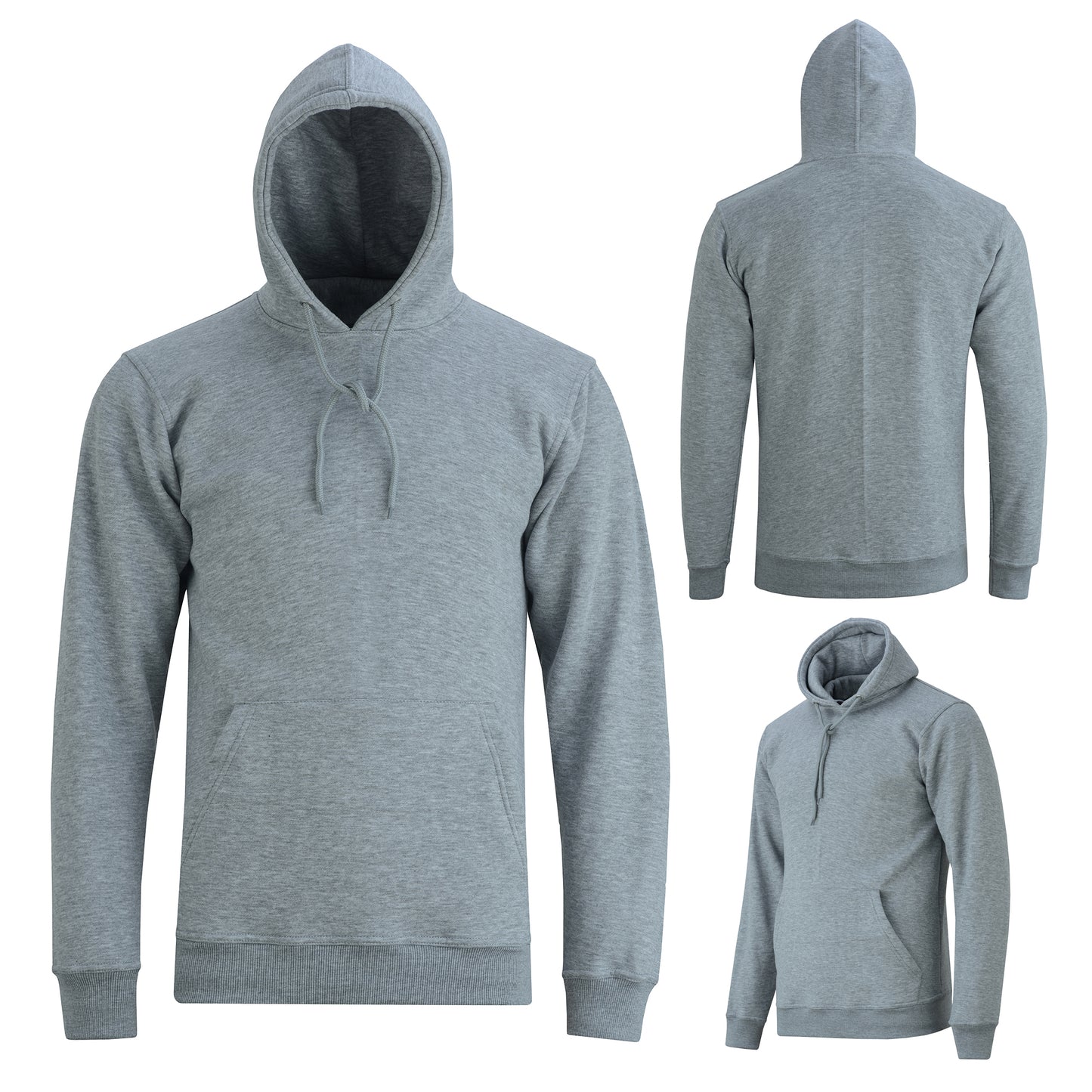 Men's Winter Fleece Hoodie - Warm Zipper Sweatshirt, Long Sleeve Hooded Jacket with Pockets, Cozy Casual Pullover