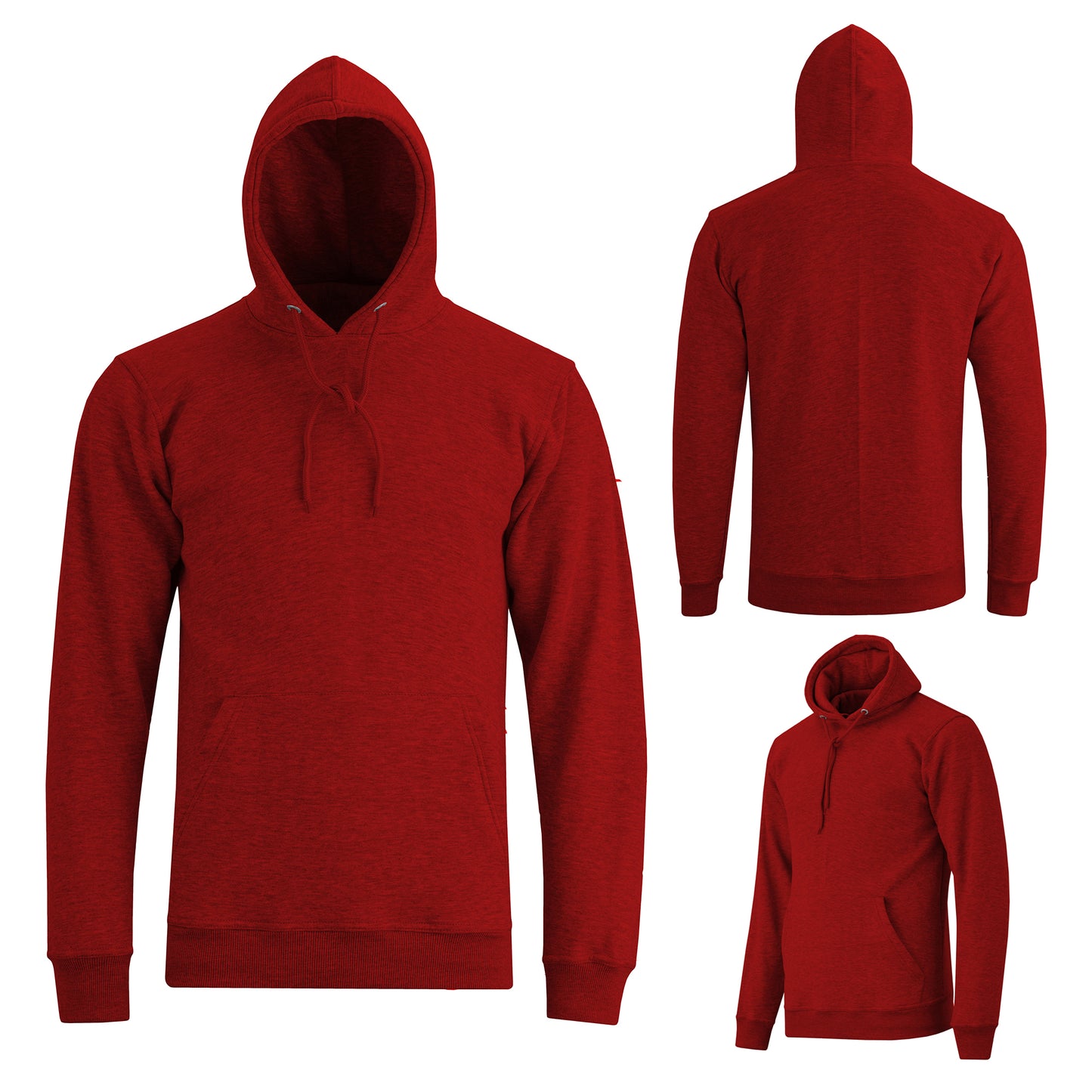 Men's Winter Fleece Hoodie - Warm Zipper Sweatshirt, Long Sleeve Hooded Jacket with Pockets, Cozy Casual Pullover