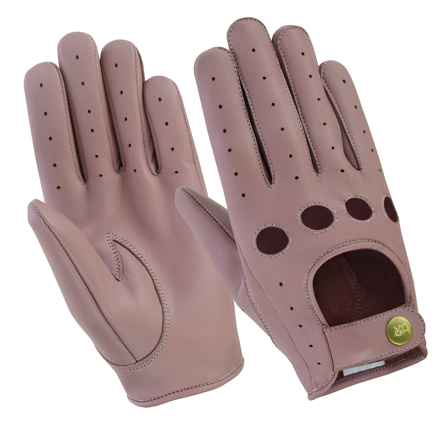 Women Ladies Leather Driving Full Finger Gloves