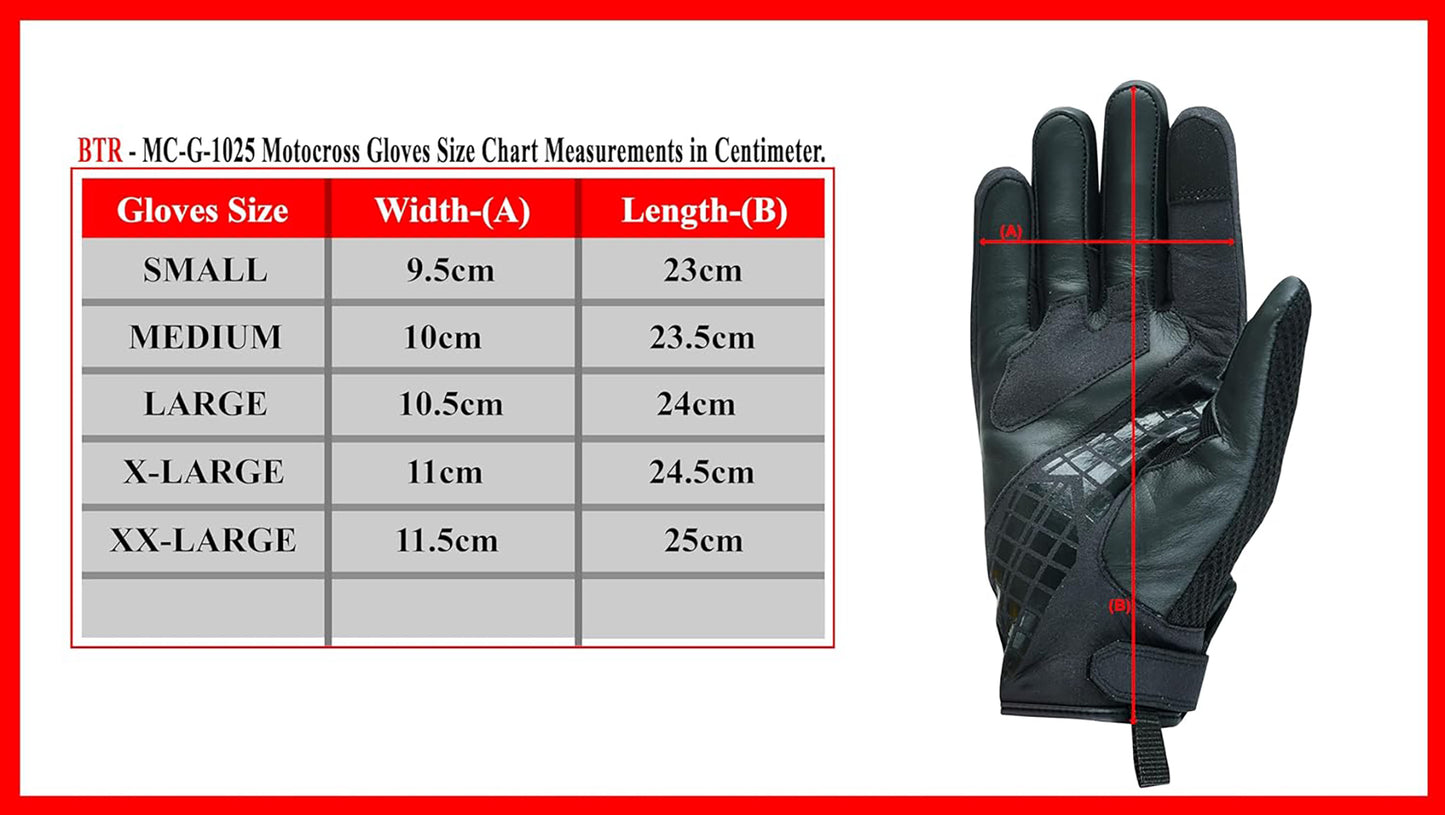 Motorcycle Gloves with Carbon Kevlar Protection - Cowhide Leather, Air Vents, Anti-Slip Palm, and Adjustable Cuff - Ideal for Motocross and Motorbike Riding Gloves