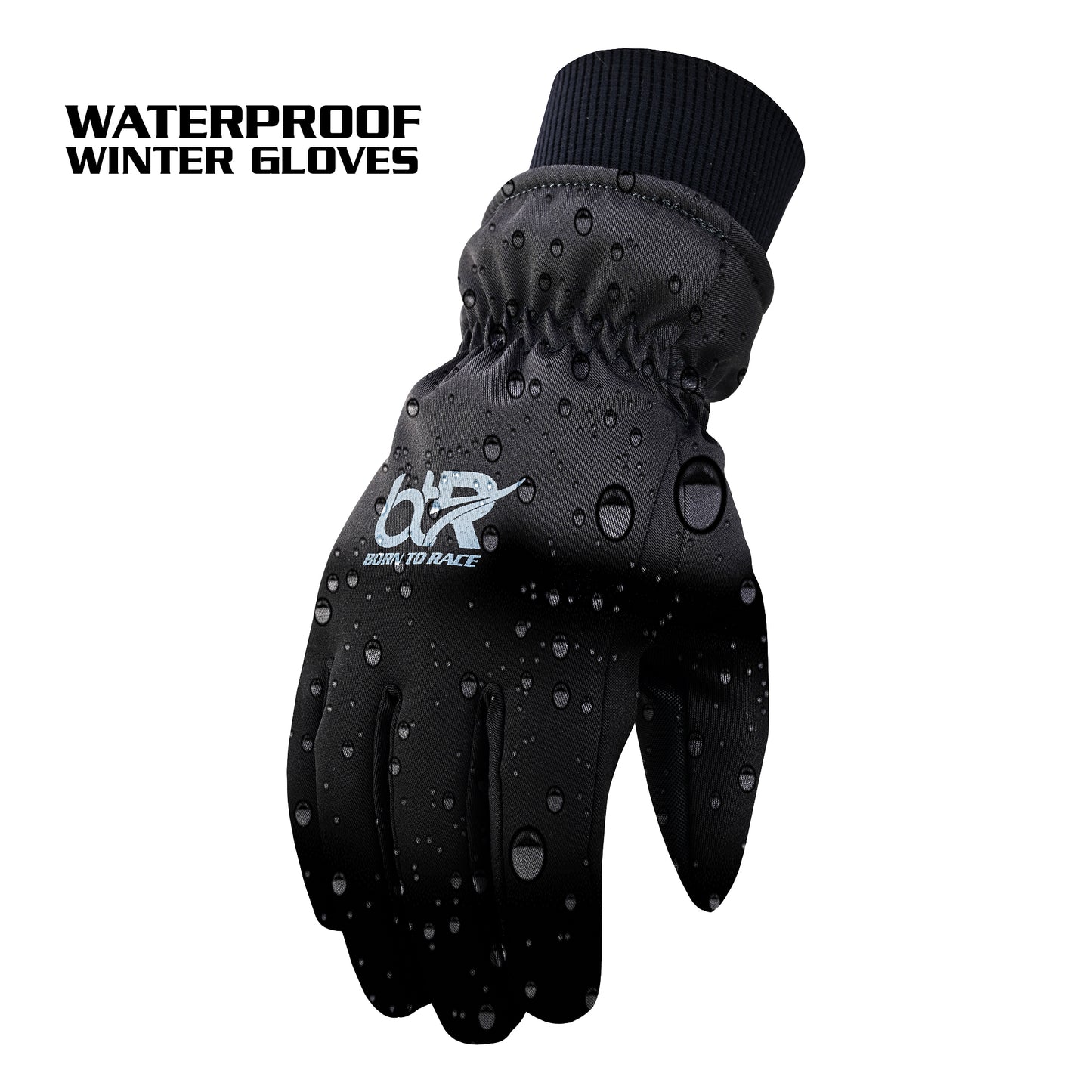 Men's & Women's Waterproof Winter Gloves - Touch Screen, Thinsulate Insulation, Windproof, Non-Slip Grippy Palm, Ideal for Cycling, Motorcycle, Hiking & Skiing | All-Weather Thermal Gloves