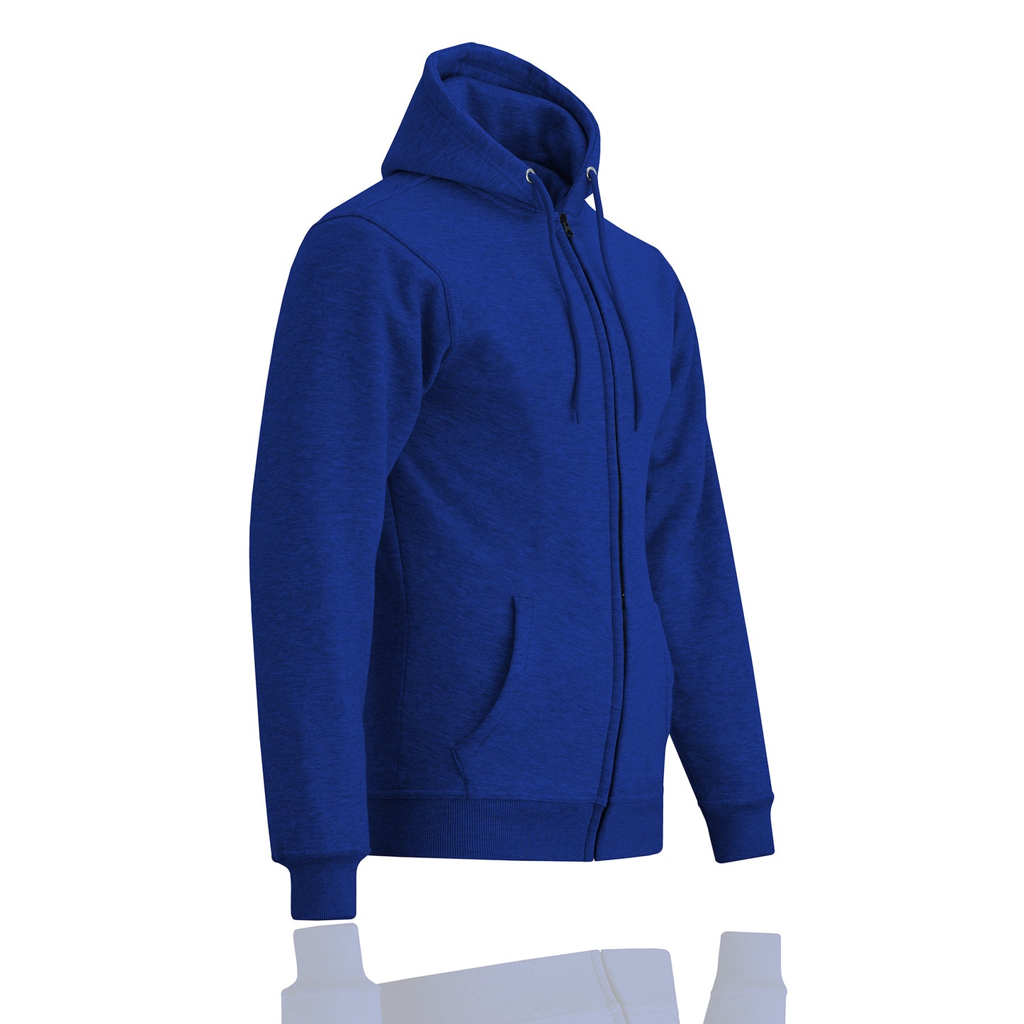 Men's Winter Fleece Hoodie - Warm Zipper Sweatshirt, Long Sleeve Hooded Jacket with Pockets, Cozy Casual Zipper