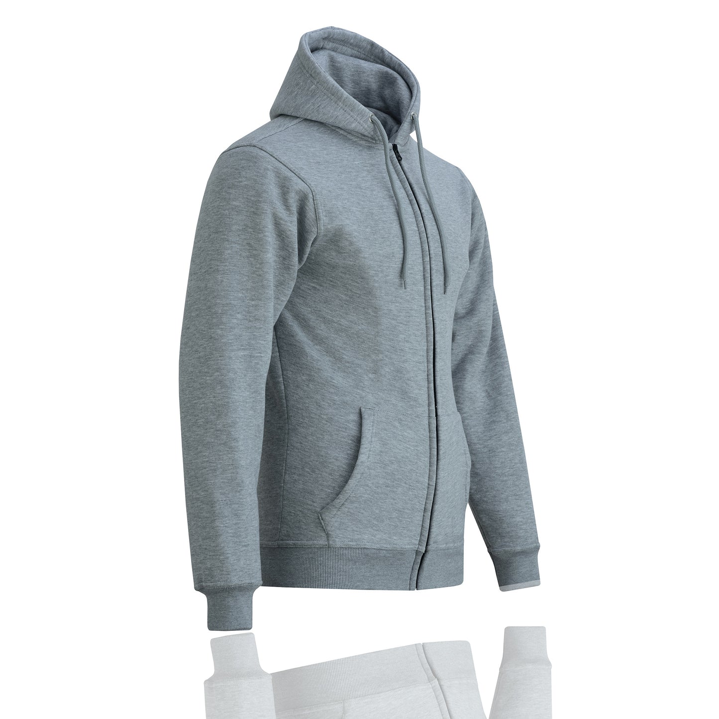 Men's Winter Fleece Hoodie - Warm Zipper Sweatshirt, Long Sleeve Hooded Jacket with Pockets, Cozy Casual Zipper