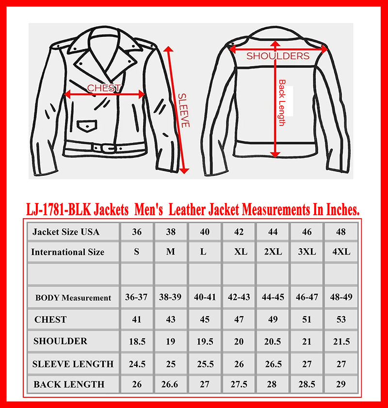 Men's Genuine Bufalo Leather Motorcycle Jacket, CE Armor Protection, Distressed Vintage Biker Jacket, YKK Zippers, All-Weather Riding Gear