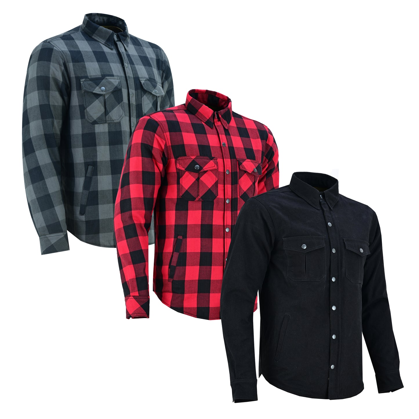 Men’s Premium Kevlar Biker Shirt with CE-Approved Armor