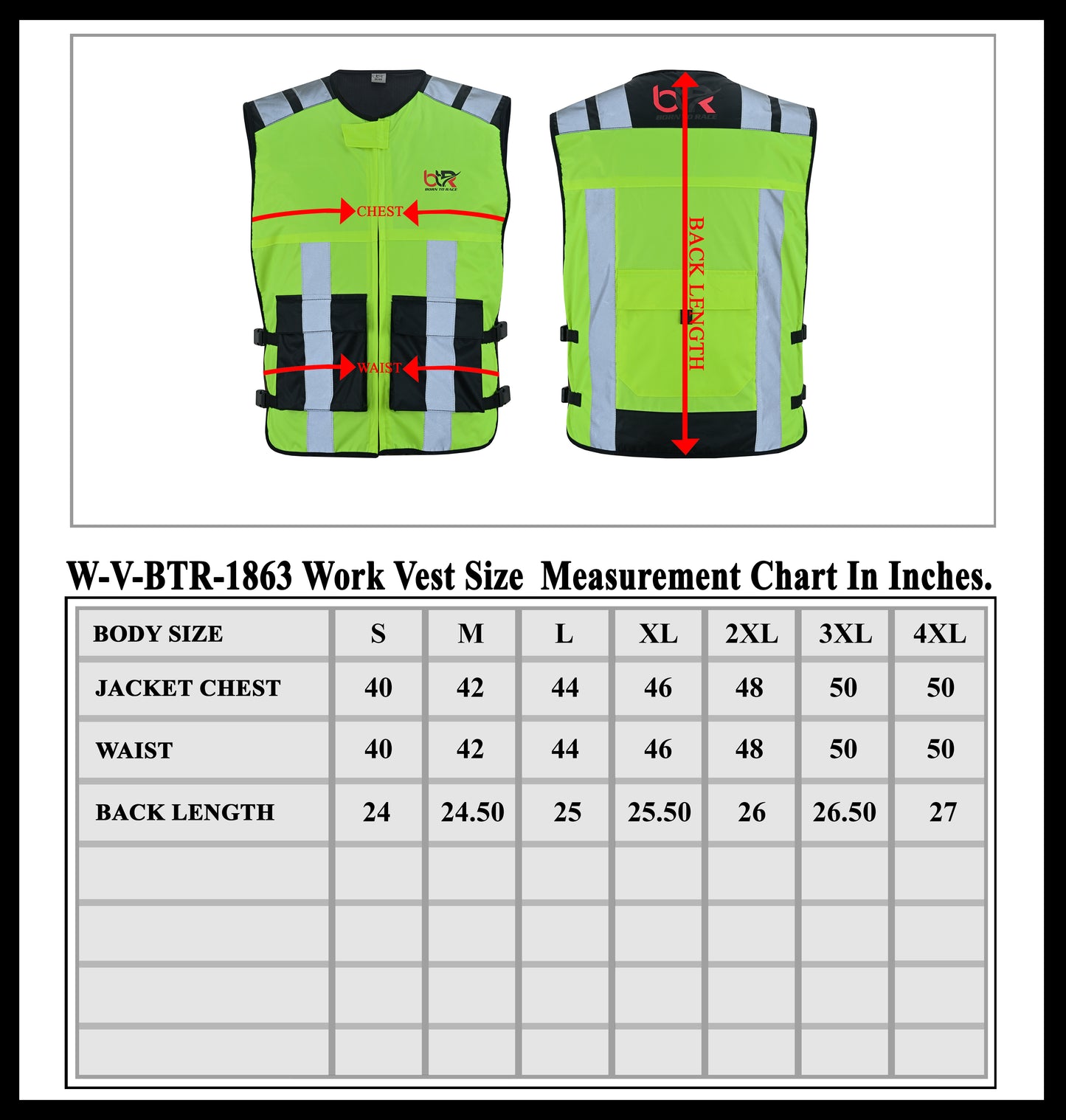 High Visibility Safety Vest for Men and Women – Reflective Work Vest with Zipper, Breathable Mesh Back Panel, Durable 100% Polyester, Ideal for Construction, Security, and Outdoor Work Hi Viz