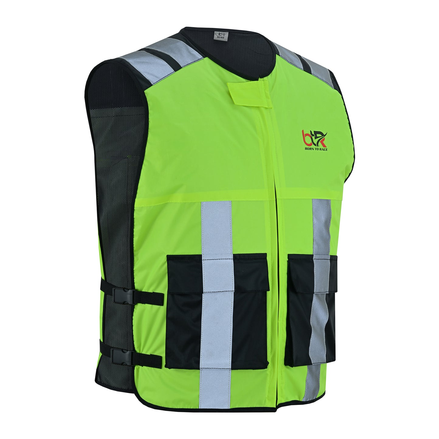 High Visibility Safety Vest for Men and Women – Reflective Work Vest with Zipper, Breathable Mesh Back Panel, Durable 100% Polyester, Ideal for Construction, Security, and Outdoor Work Hi Viz