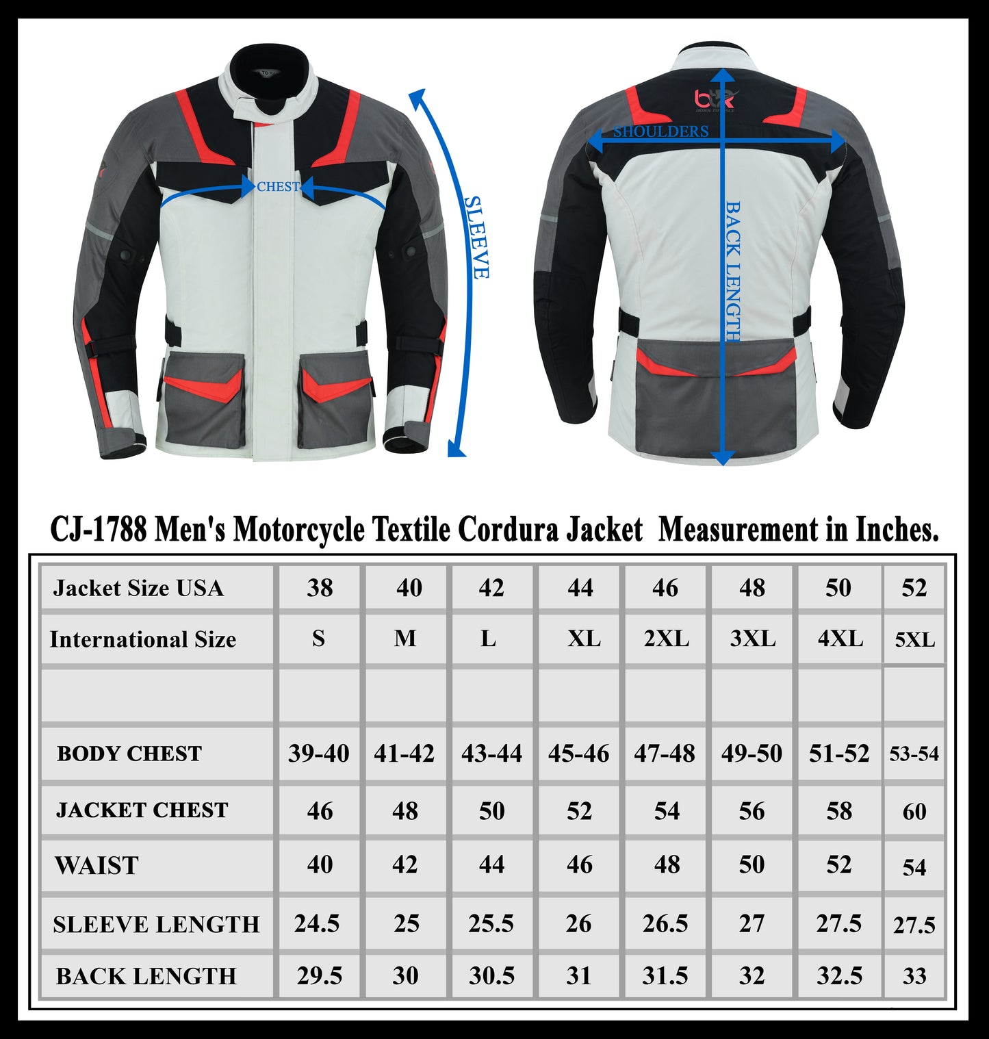 Men's Armored Waterproof Motorcycle Jacket – Heavy Duty Cordura Fabric, CE Protectors, Thermal Lining, and Reflective Design for All-Season Riding | Adjustable Fit, Air Vent Zippers, and Multiple Pockets