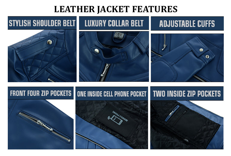 Men’s Faux Leather Jacket 100% Vegan Leather Jacket