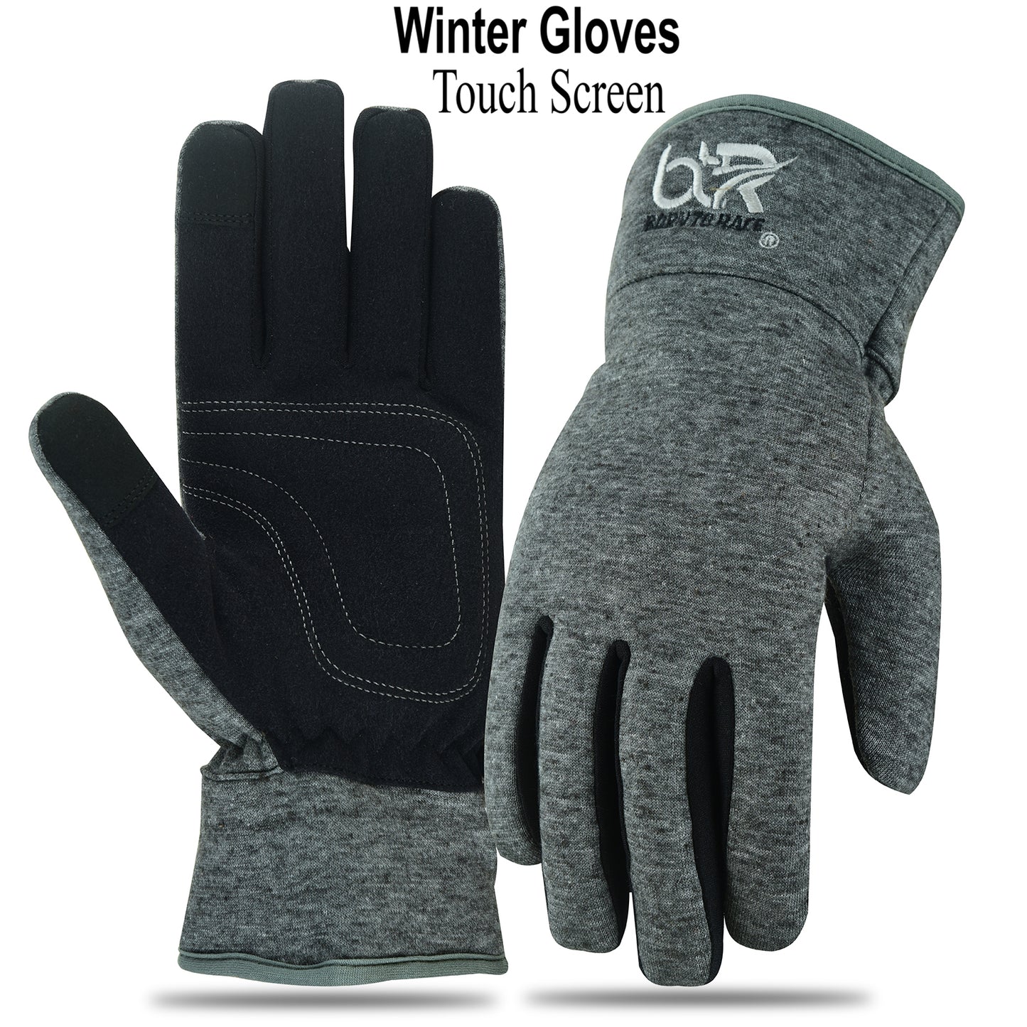 Winter Cycling Gloves for Men and Women | Waterproof Fleece Gloves with Touch Screen Technology | Ideal for Running, Driving, Hiking, and Outdoor Sports | Warm Full-Finger Gloves with Non-Slip Grip