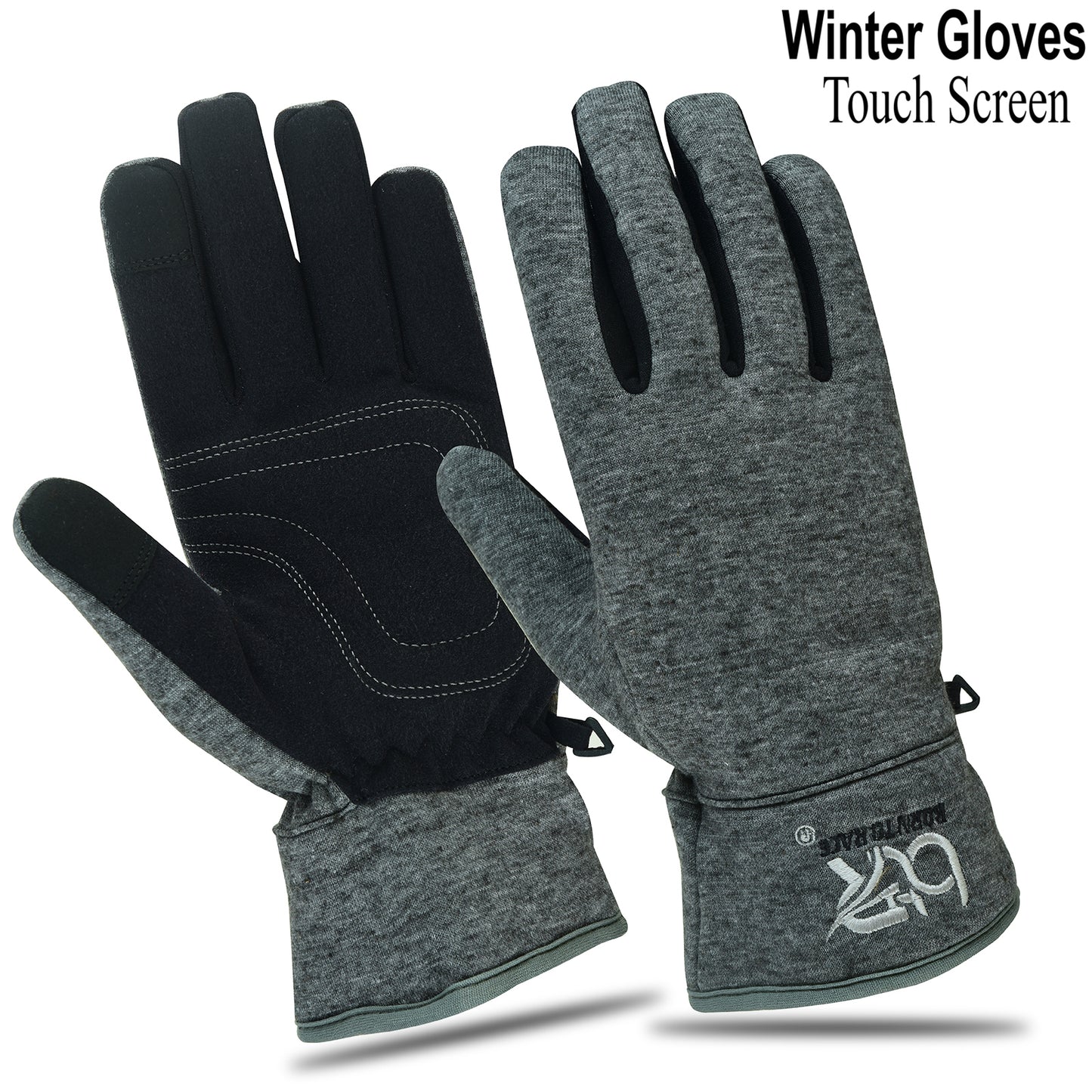 Winter Cycling Gloves for Men and Women | Waterproof Fleece Gloves with Touch Screen Technology | Ideal for Running, Driving, Hiking, and Outdoor Sports | Warm Full-Finger Gloves with Non-Slip Grip
