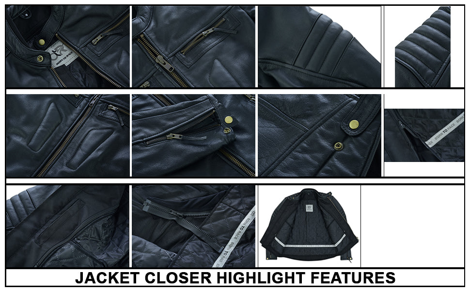 Men's Motorbike Premium Quality Leather Jacket