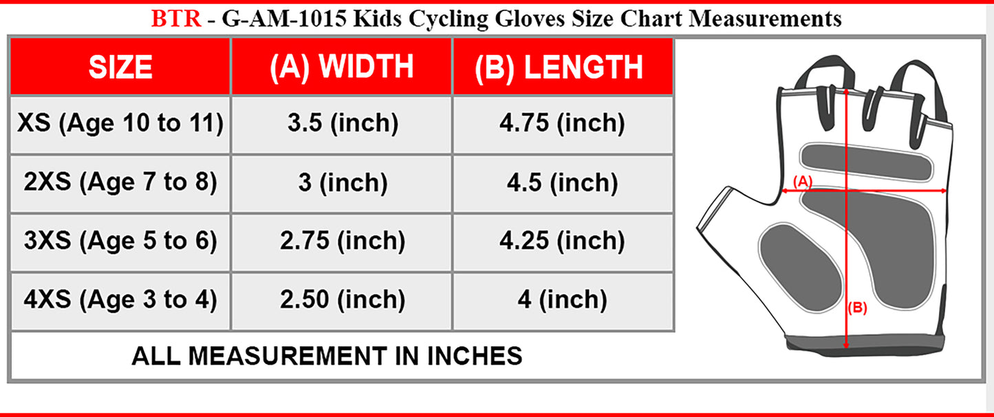 Kids Gloves for Cycling - Toddler Gloves with Enhanced Grip, Safety Padding for Kids Bike Adventures, Breathable and Durable Design for Boys and Girls, Ages 3-12, Easy to Wear
