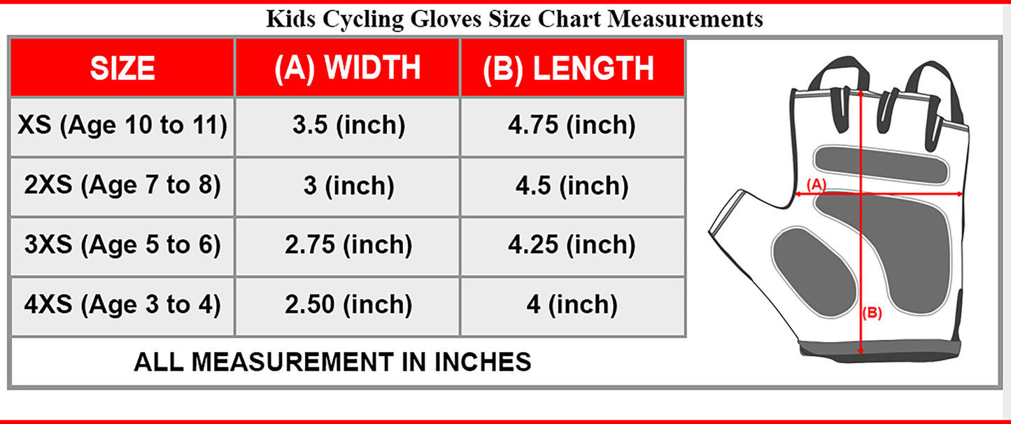 10 Pairs Pack Set Kids Gloves for Cycling - Toddler Gloves with Enhanced Grip, Safety Padding for Kids Bike Adventures, Breathable and Durable Design for Boys and Girls, Ages 3-12, Easy to Wear
