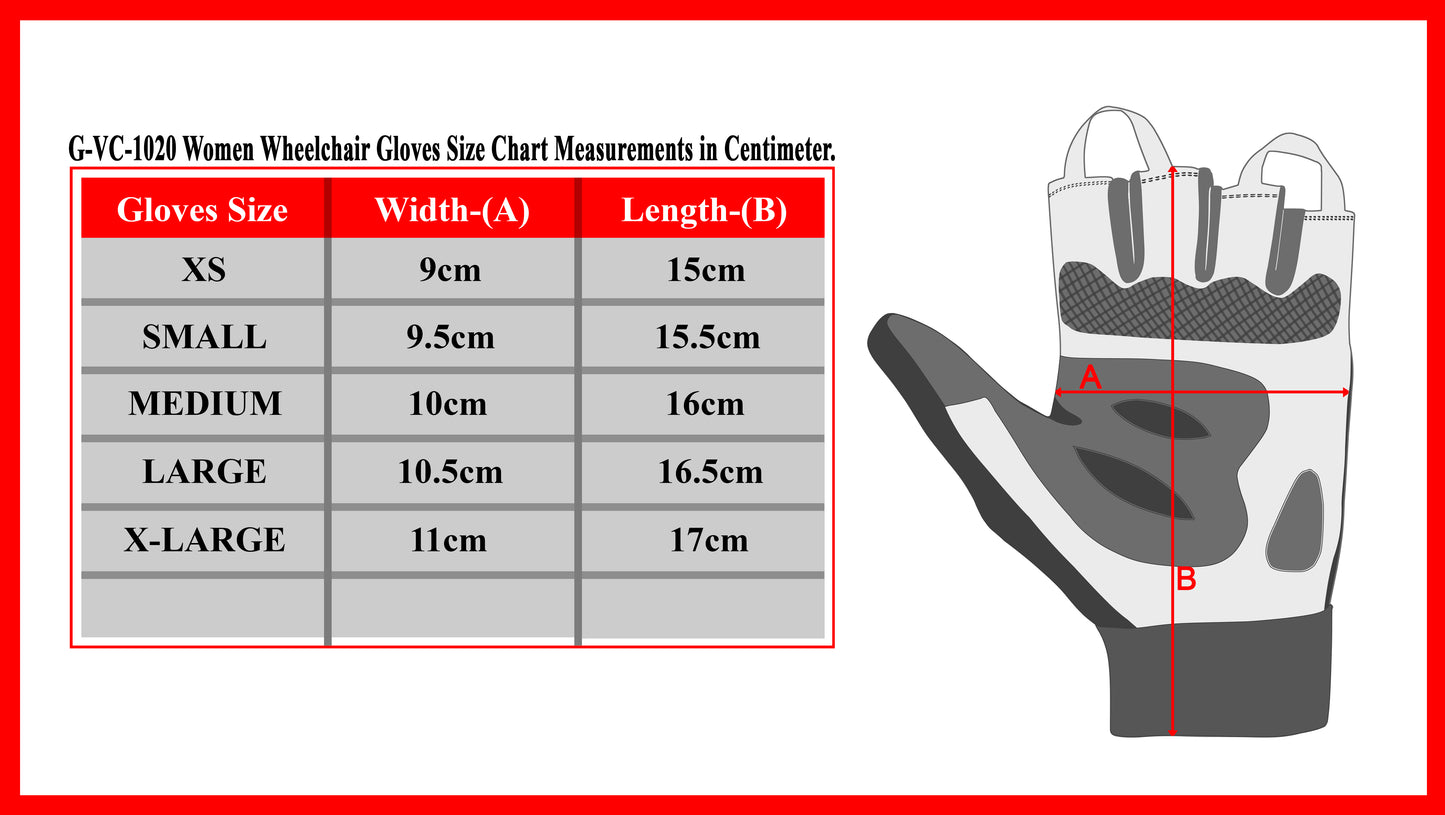 Women Ladies Wheelchair Gloves – Full Thumb Mobility Gloves for Active Lifestyles and Intense Sports, Boosting Comfort and Performance
