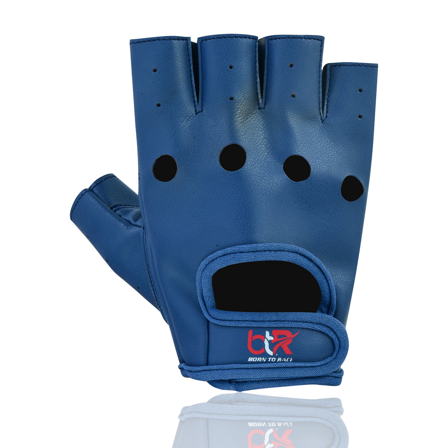 Men's Vegan PU Leather Fingerless Driving Gloves - Motorcycle, Weightlifting, Cycling, and Bus Driver Half-Finger Gloves