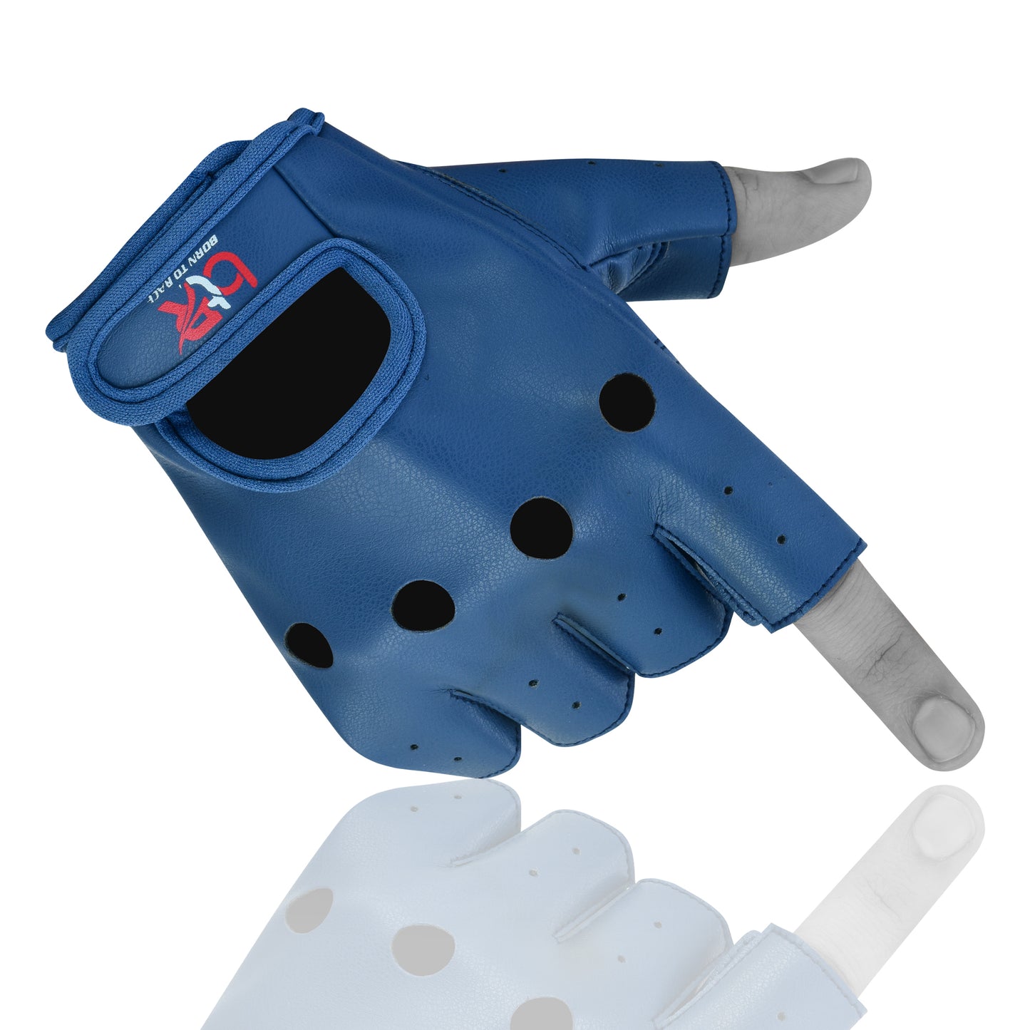 Men's Vegan PU Leather Fingerless Driving Gloves - Motorcycle, Weightlifting, Cycling, and Bus Driver Half-Finger Gloves