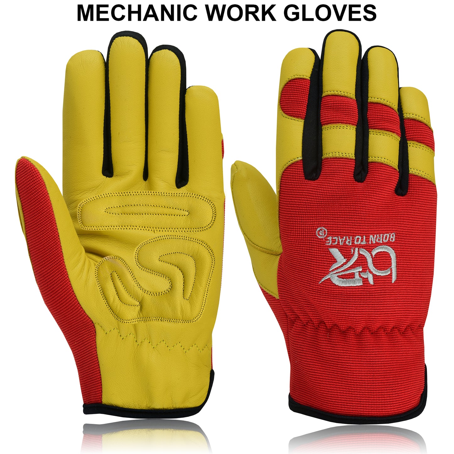 Safety Work Gloves Heavy Duty Genuine Goat Leather Gloves