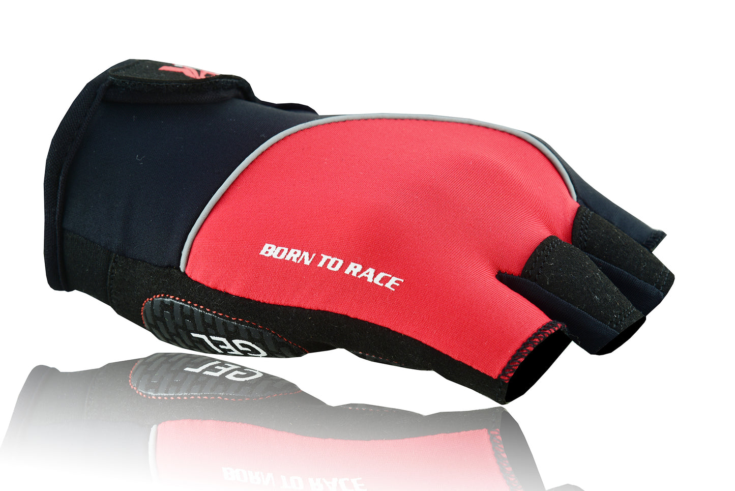 Cycling Gel Padded Silicon Printing Fingerless Gloves