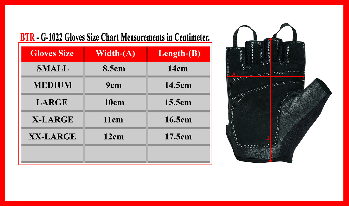 Weight Lifting Gloves Cowhide Leather Half Finger Light Weight Workout Biking Fingerless Gloves Black
