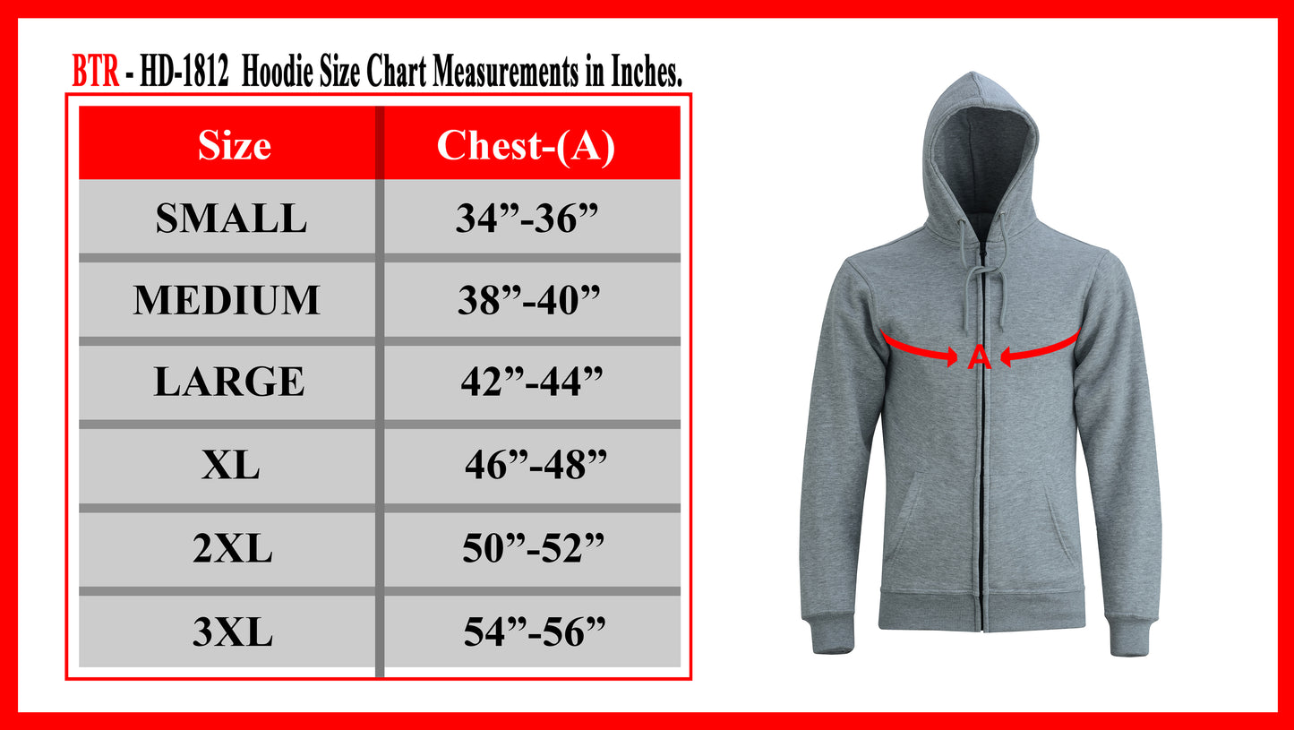 Men's Winter Fleece Hoodie - Warm Zipper Sweatshirt, Long Sleeve Hooded Jacket with Pockets, Cozy Casual Zipper