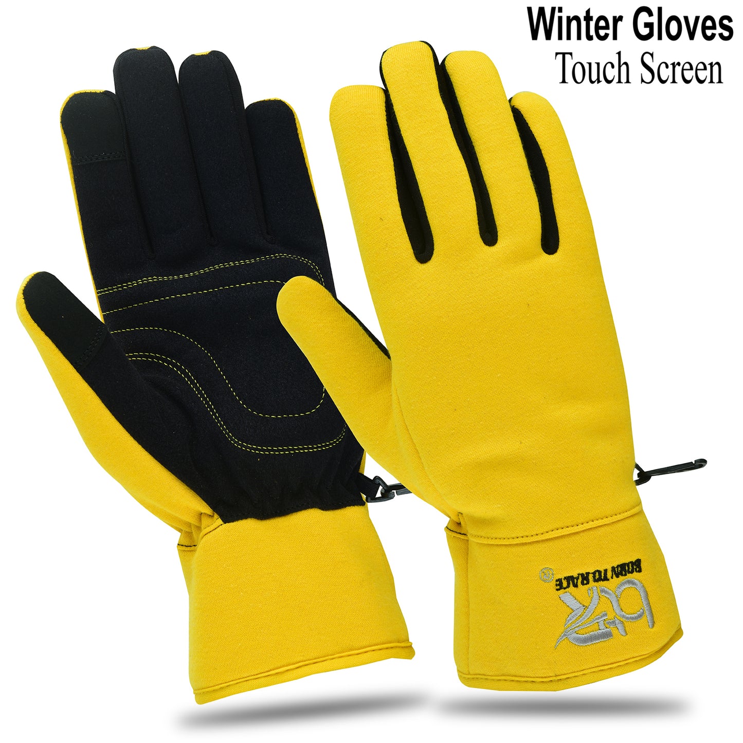 Winter Cycling Gloves for Men and Women | Waterproof Fleece Gloves with Touch Screen Technology | Ideal for Running, Driving, Hiking, and Outdoor Sports | Warm Full-Finger Gloves with Non-Slip Grip