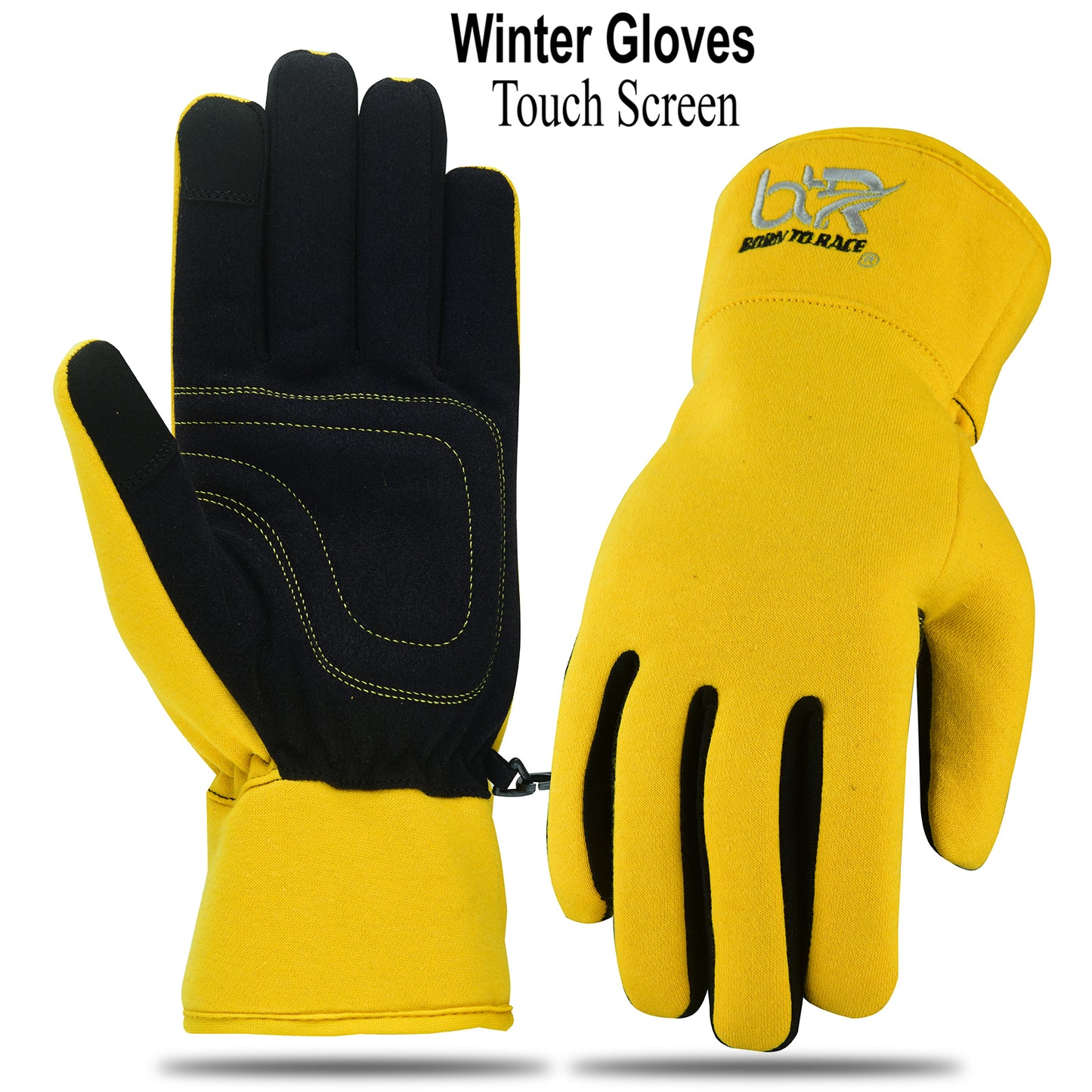 Winter Cycling Gloves for Men and Women | Waterproof Fleece Gloves with Touch Screen Technology | Ideal for Running, Driving, Hiking, and Outdoor Sports | Warm Full-Finger Gloves with Non-Slip Grip