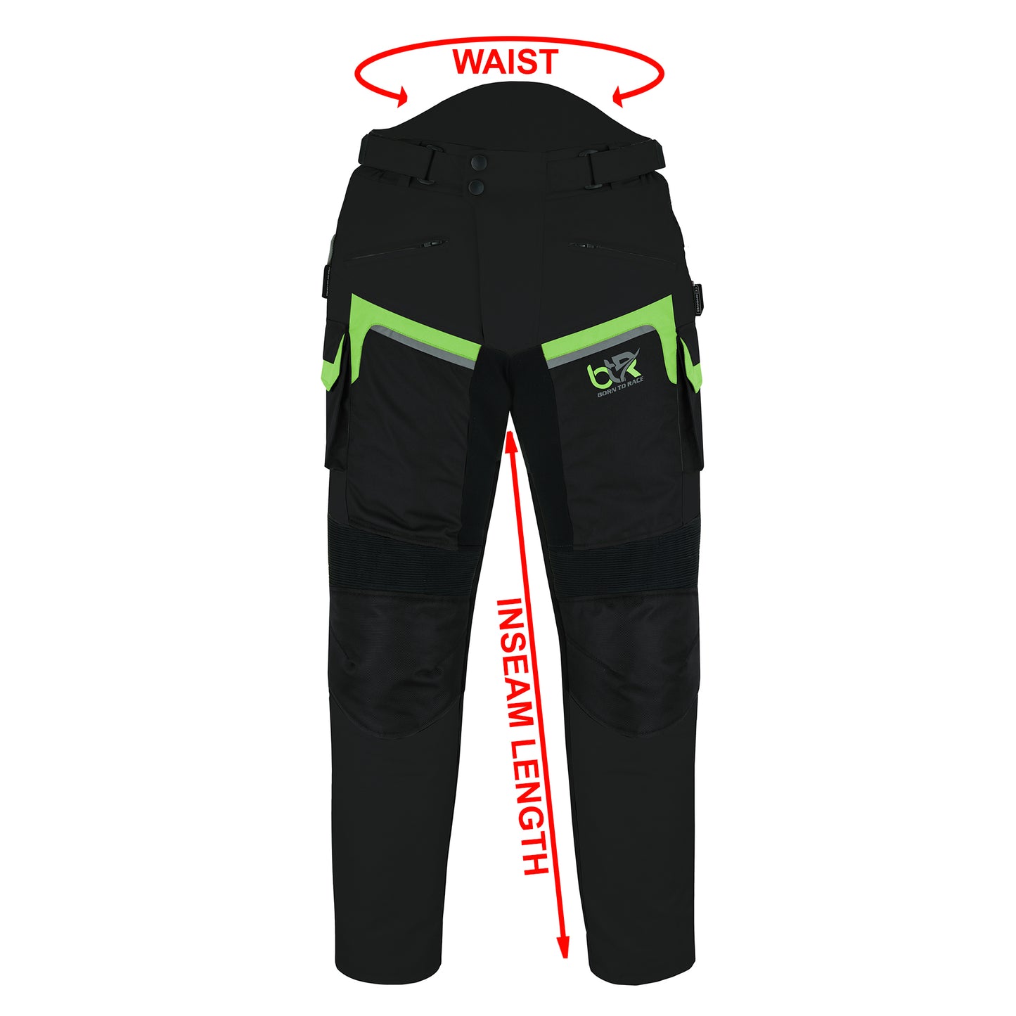 Men’s Motorcycle Waterproof Textile Cordura Trousers CE Approved Protection Riding Motorbike Trouser Pants