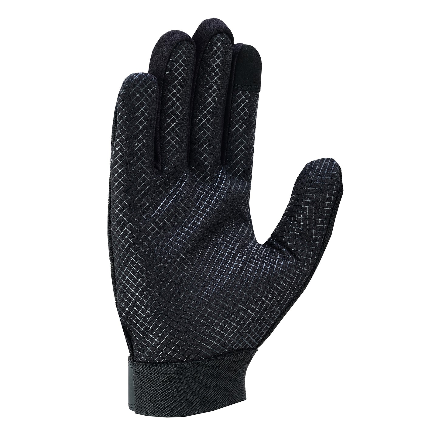 Mechanic Work Safety Touch Screen Gloves With Elastic Cuffs For Secure Fit Grippy Palm Black
