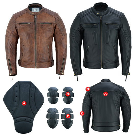 Men's Motorbike Premium Quality Leather Jacket
