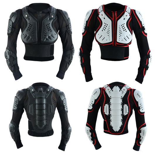Kids Children Boys Girls Motorcycle Body Armour Jacket Dirt Bike Back Spine Chest CE Approved Protection Jackets