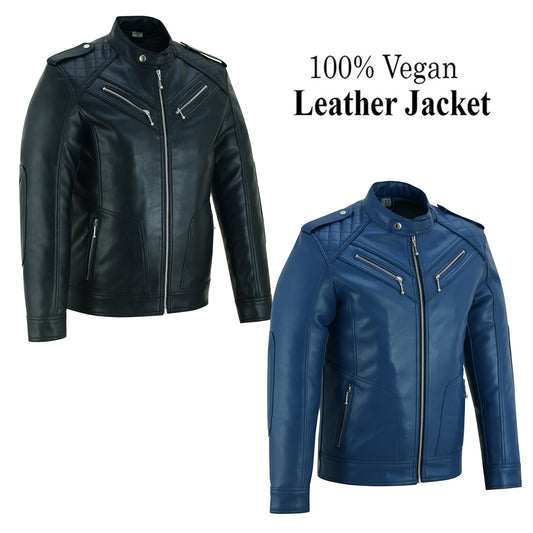 Men’s Faux Leather Jacket 100% Vegan Leather Jacket