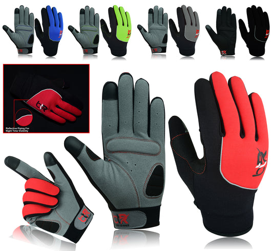 Cycling Gloves Padded Full Finger Mountain Bike Touch Screen Bicycle Lightweight MTB Gloves