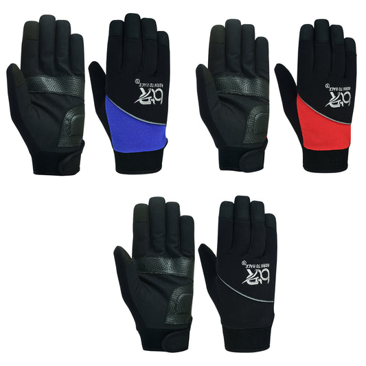 Mechanic Work Safety Gloves With Elastic Cuffs For Secure Fit Touch Screen