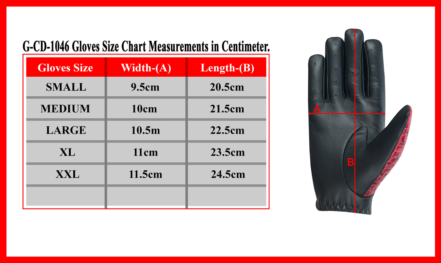 Luxury Python Snake Embossed Leather Driving Gloves - Premium Half Finger Biker Gloves for Motorcycle Riding, Car Driving, and Outdoor Sports - Sheepskin Palm, Cowhide Back, Adjustable Fit